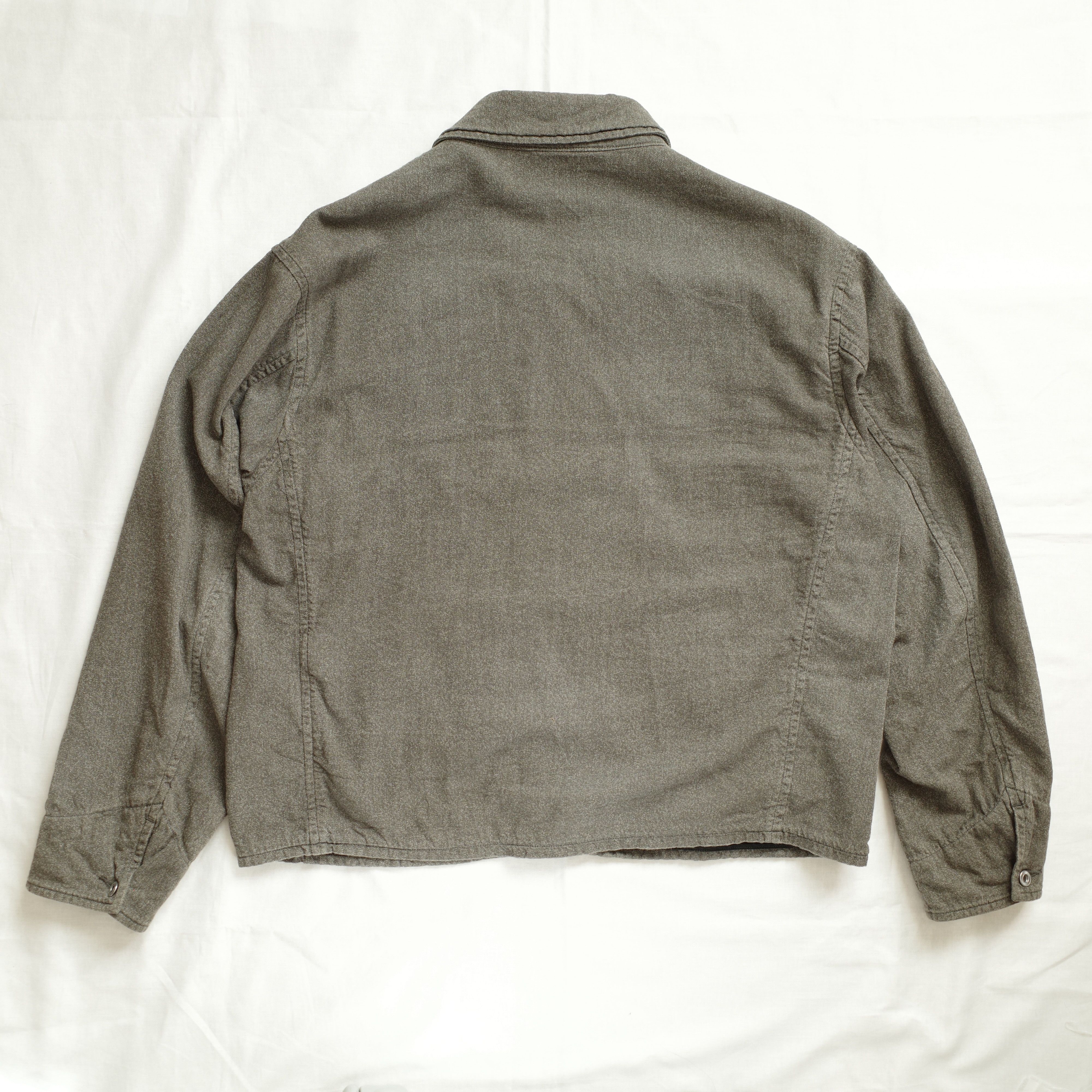 A.PRESSE Vintage Black Chambray Sports Jacket Size US M / EU 48-50 / 2 - 2 Thumbnail