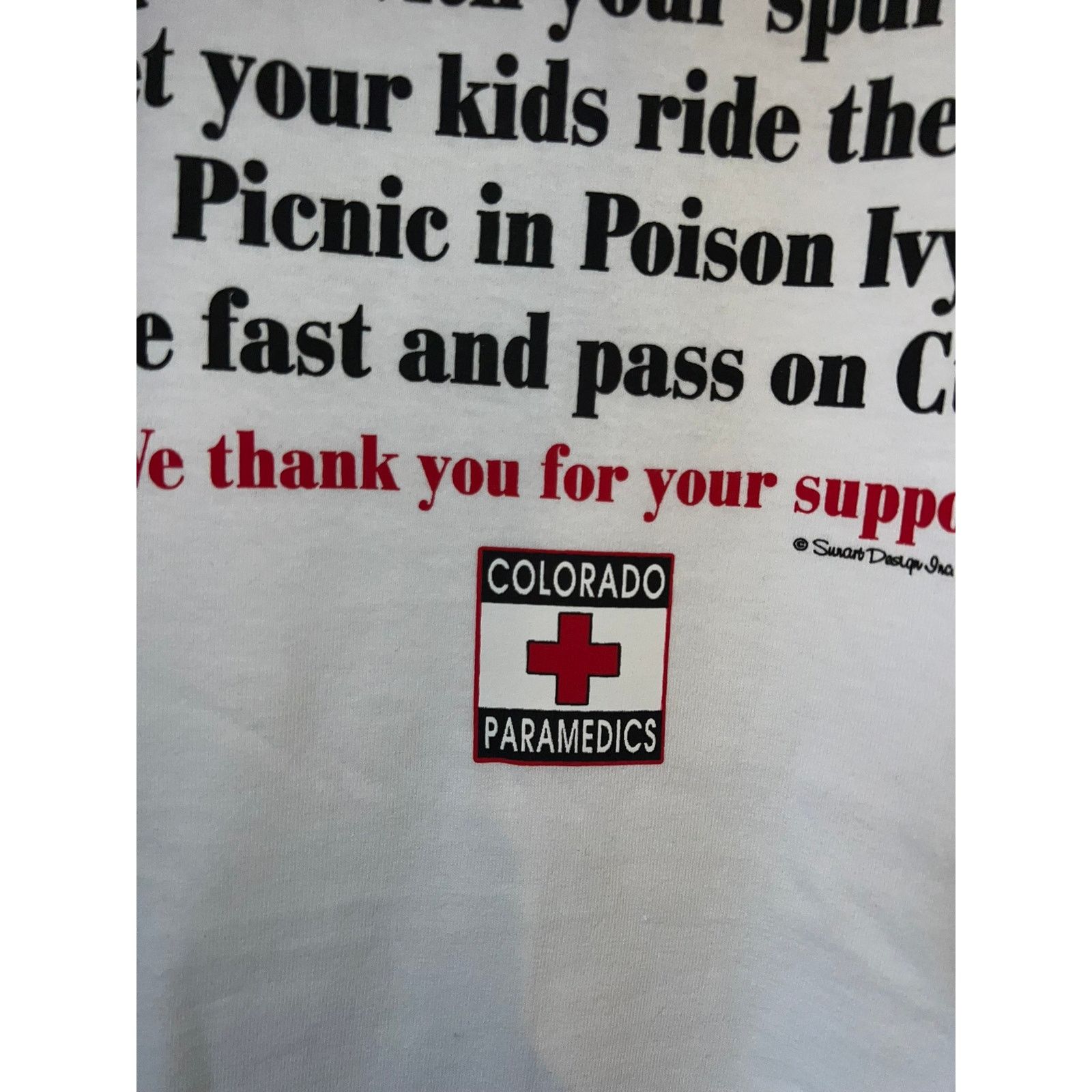 Gildan Y2K Colorado Paramedics Feed The Bears Joke Humor Shirt M Size US M / EU 48-50 / 2 - 3 Thumbnail