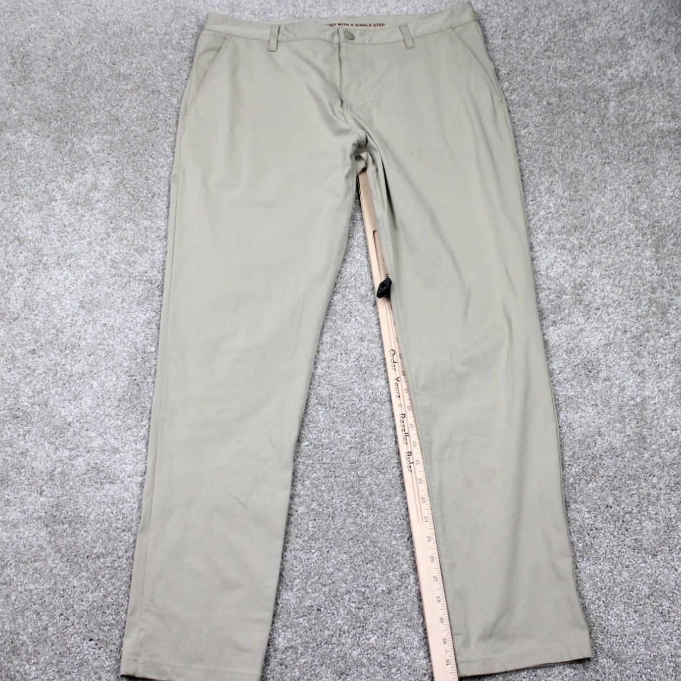 Rhone Rhone Mens 36 Beige Nylon Stretch Commuter Pants Size US 36 / EU 52 - 3 Thumbnail