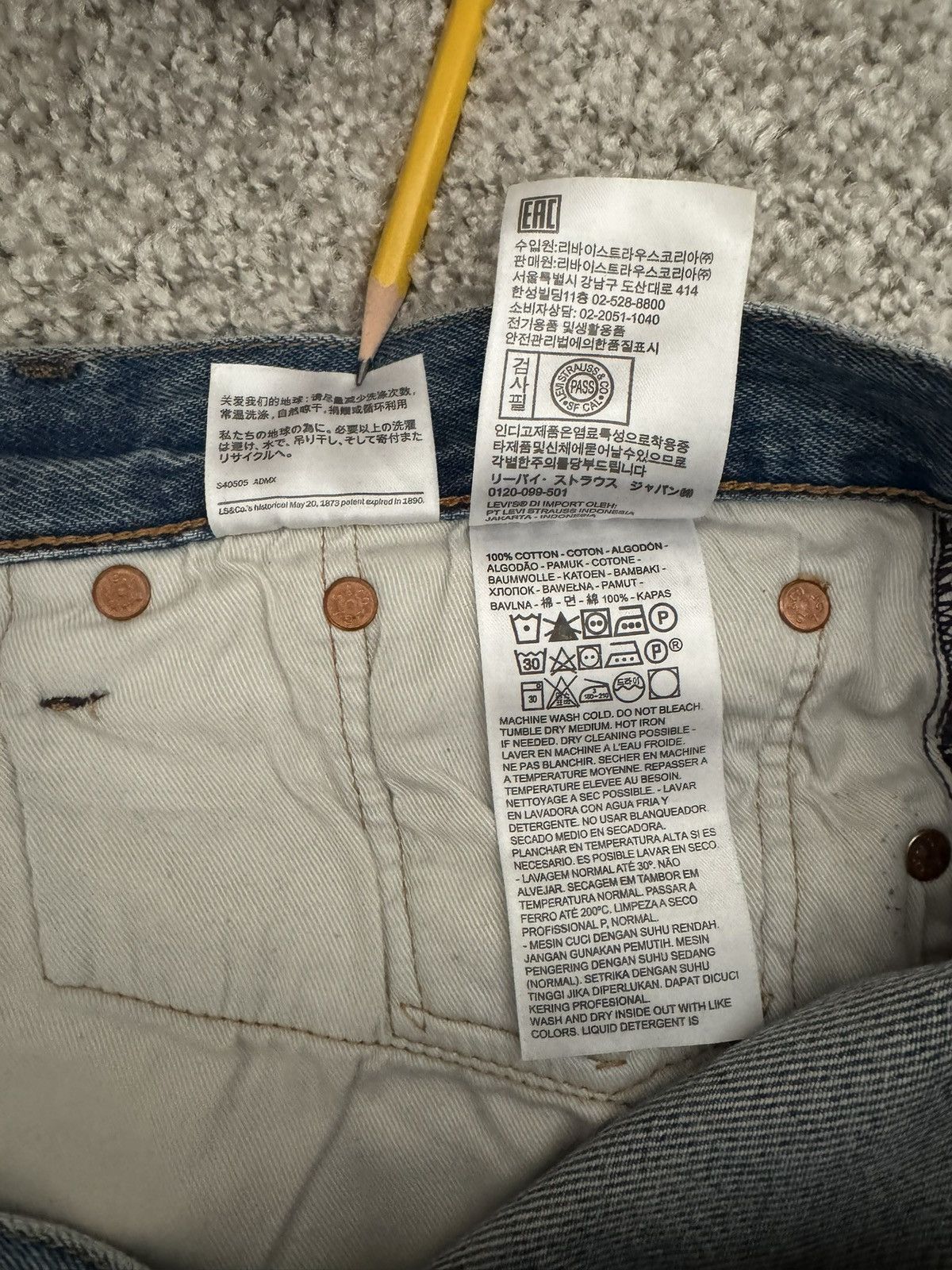 DENIM TEARS Denim Tears Levi’s Cotton Wreath Jean Size US 31 - 2 Thumbnail
