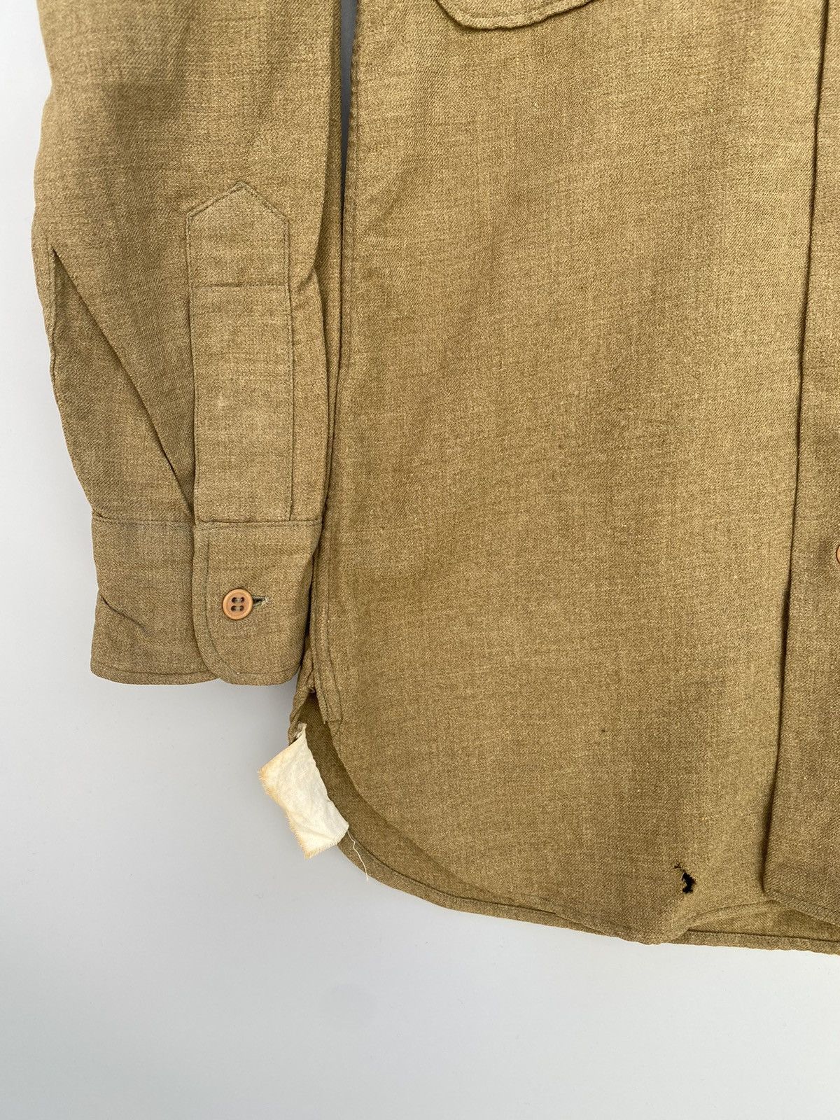 Vintage True Vintage! 1942- WW2- M-1937 US Army 2nd AD Shirt Size US S / EU 44-46 / 1 - 8 Thumbnail