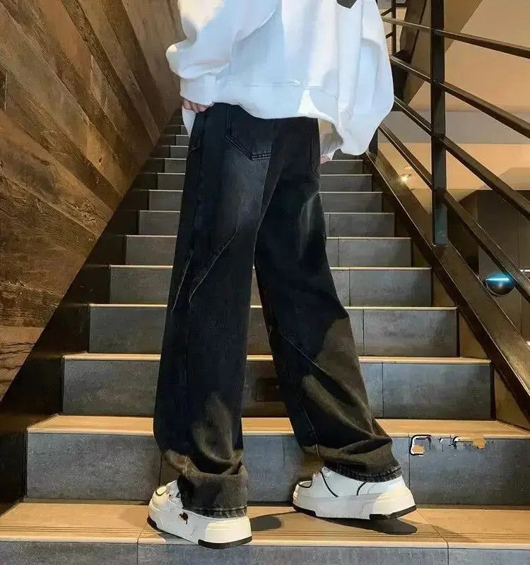 Japanese Brand Retro micro flared straight leg jeans Size US 30 / EU 46 - 3 Thumbnail