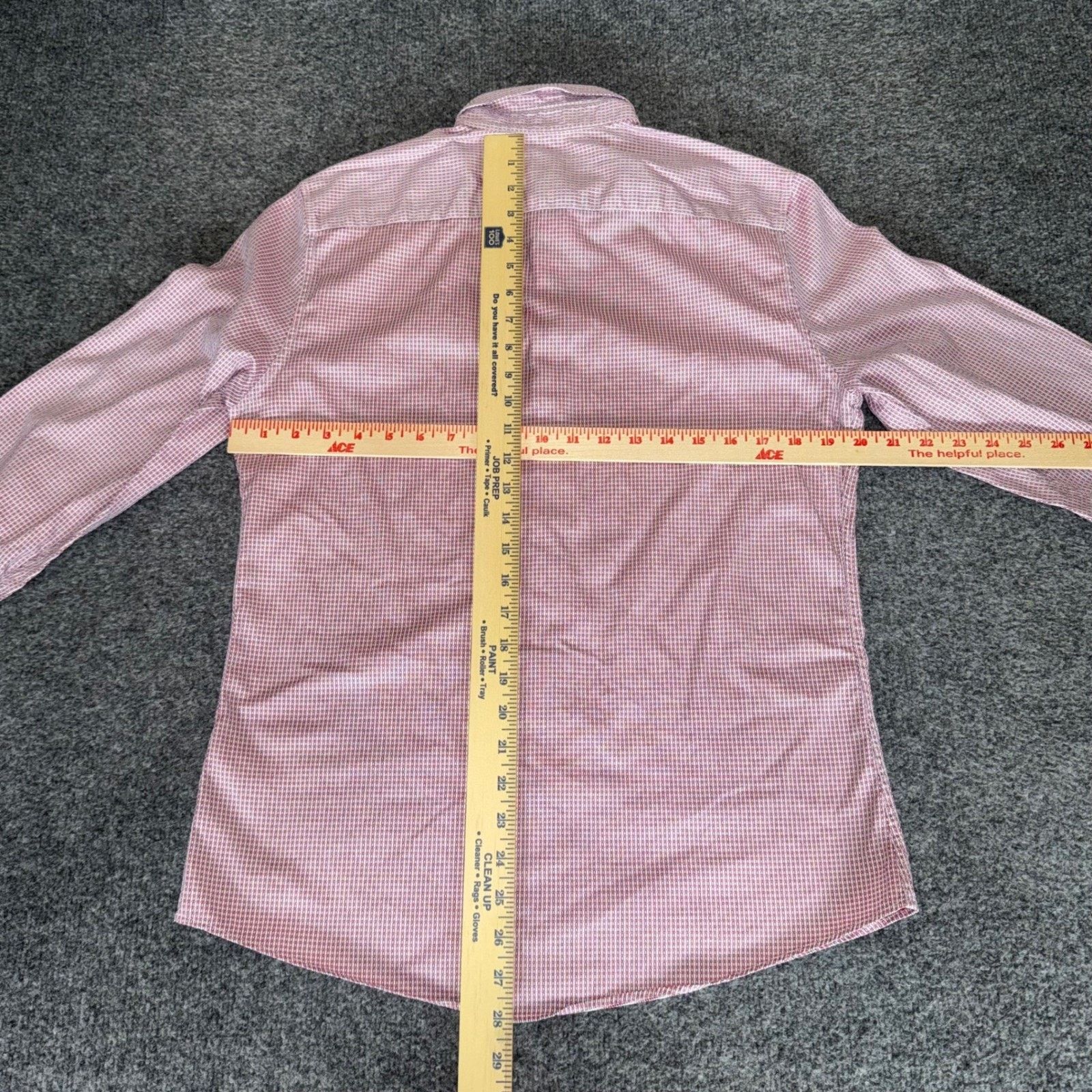 Other Paul Smith Mens Medium Red Micro Check Button Up Shirt Size US M / EU 48-50 / 2 - 5 Thumbnail