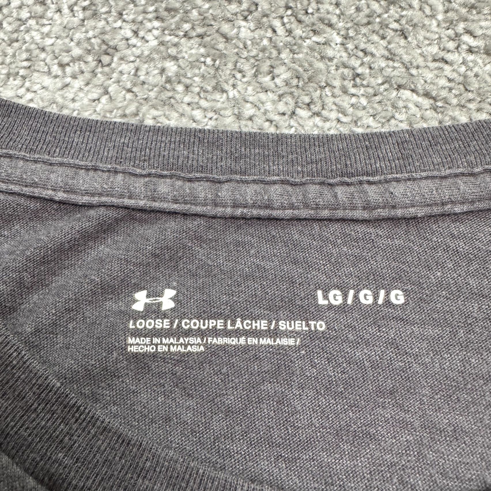 Under Armour Under Armour T-Shirt Mens Large Gray Crew Neck Short Sleeve Relaxed Fit Activewear Tee Size US L / EU 52-54 / 3 - 7 Thumbnail