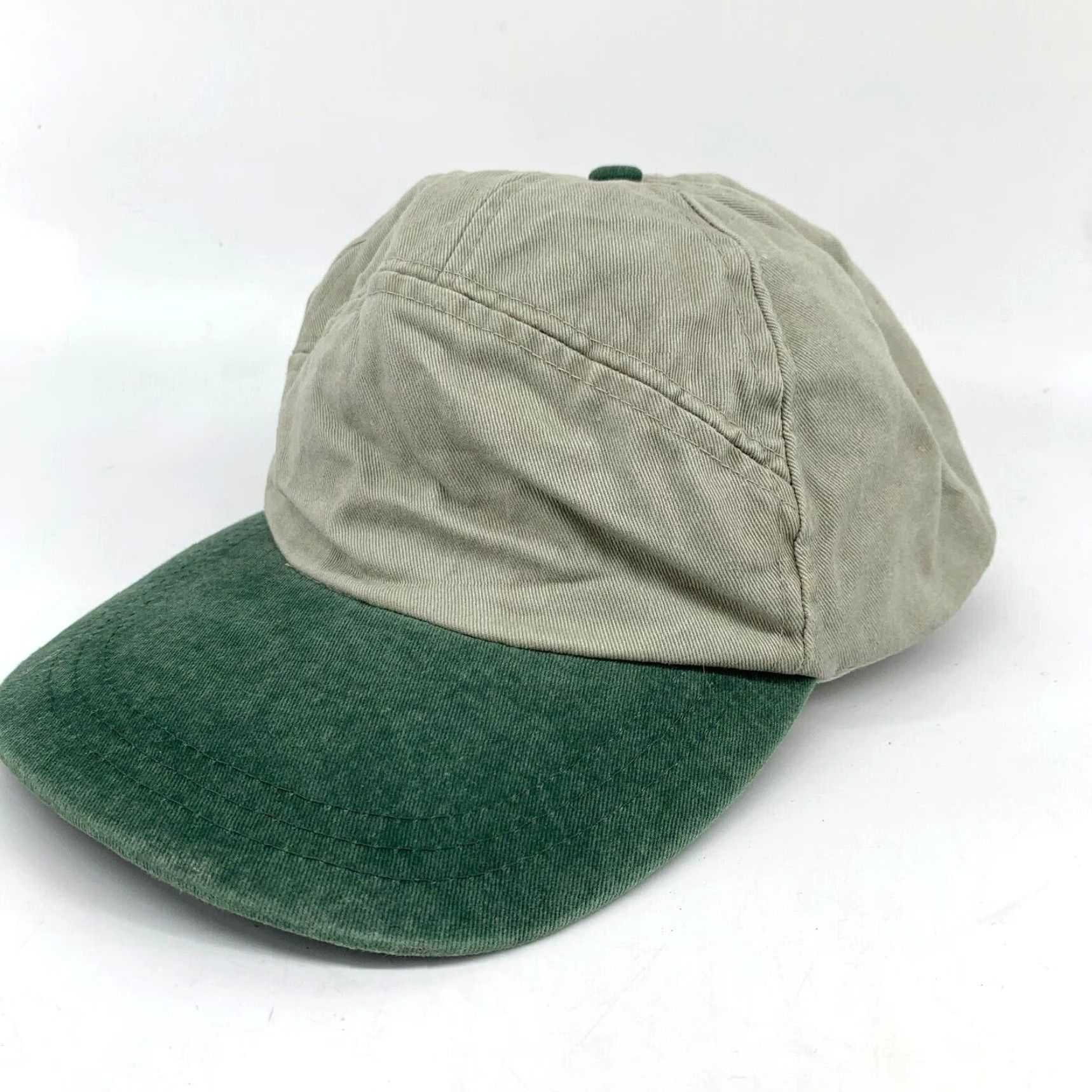 Vintage Sansegal Sportswear Snapback Cap Men's Green Beige One Size Adjustable Stripe? Wait. Size ONE SIZE - 2 Thumbnail
