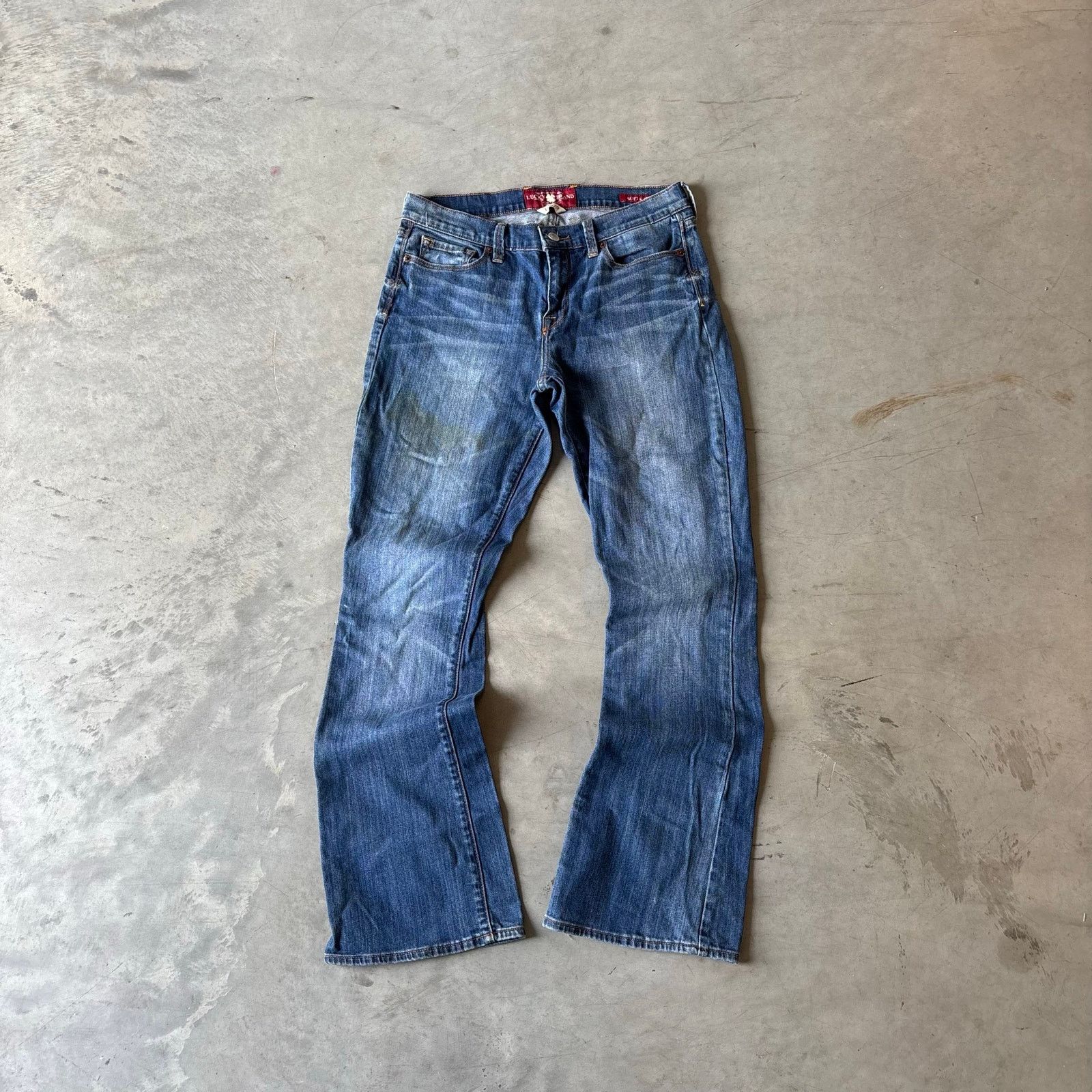 Vintage vintage faded washed bootcut flared jeans Size US 30 / EU 46 - 1 Thumbnail