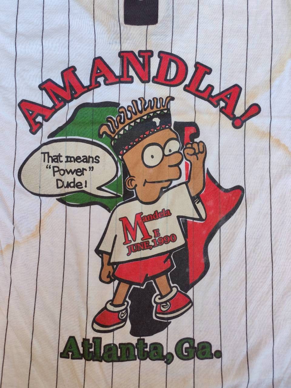 Other Bart Simpson Nelson Mandela Rare 1990 3/4 Long Sleeve #2 Size US S / EU 44-46 / 1 - 2 Thumbnail