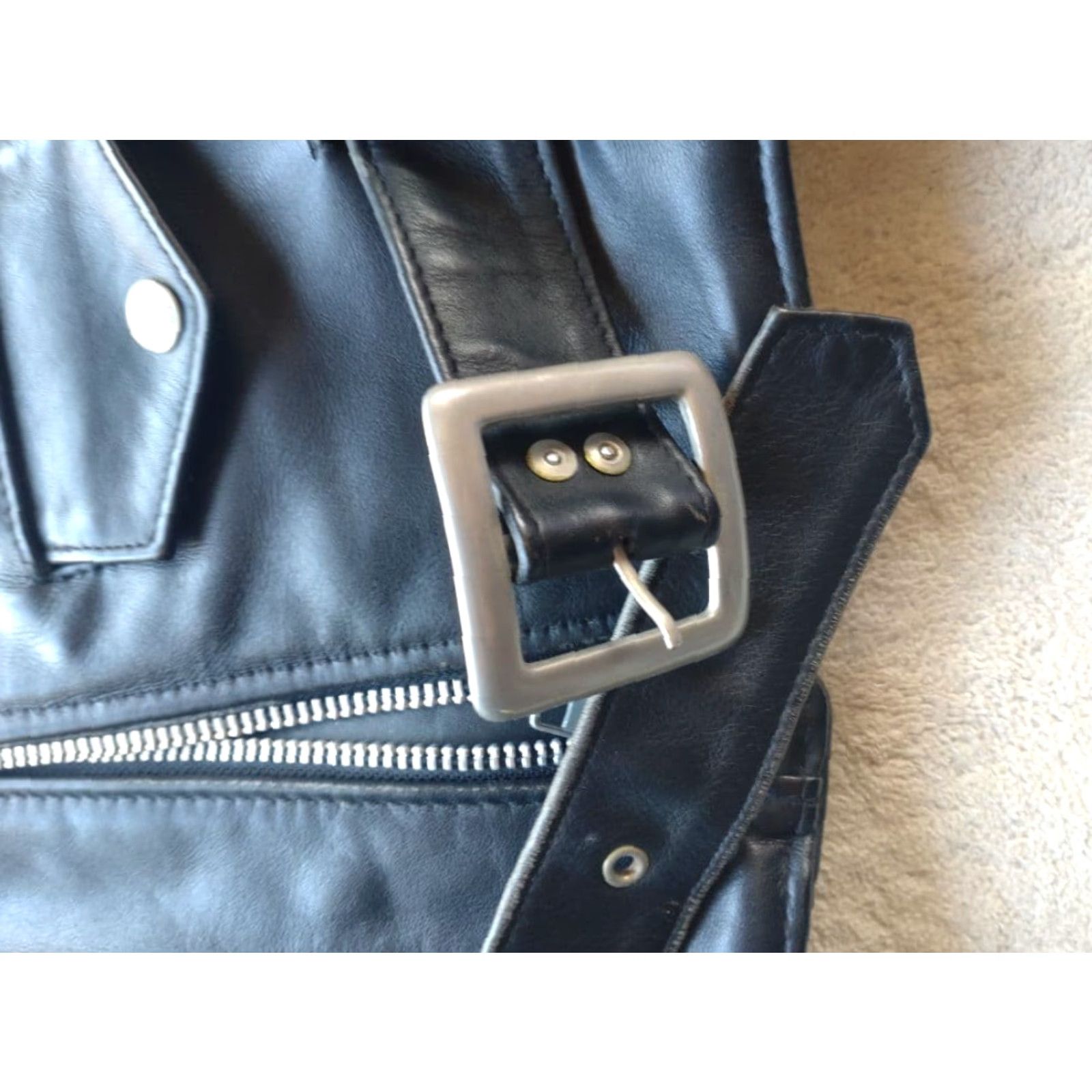 Schott SCHOTT 618 Riders Jacket Leather Jacket 90s Size 36 Black Mens Moto Jacket Regular Leather Size US XXS / EU 40 - 4 Thumbnail