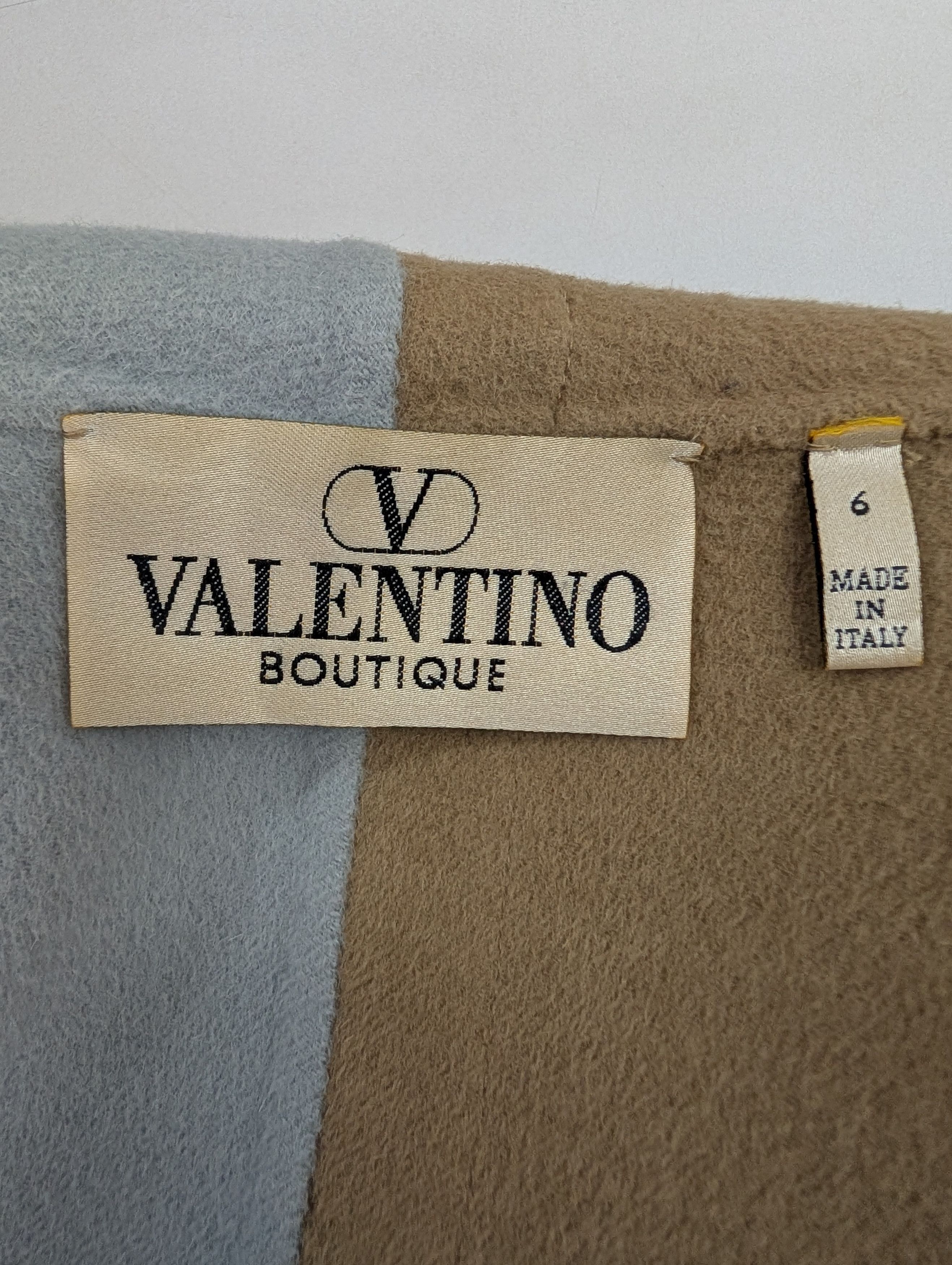 Valentino Valentino Khaki And Light Blue Coat Size XS / US 0-2 / IT 36-38 - 7 Thumbnail