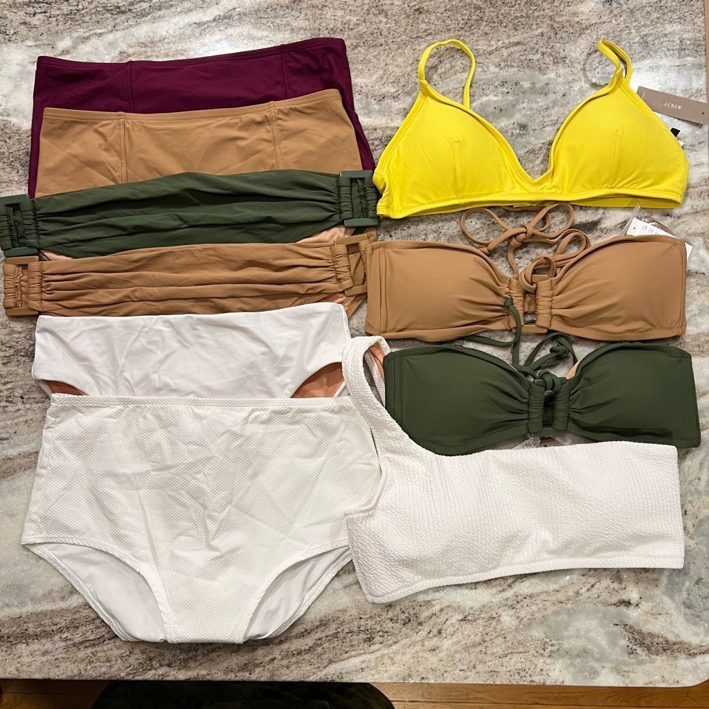 Other J. Crew French Bikini Top in Neon Yellow Molded Cup Women’s Size ONE SIZE - 10 Thumbnail