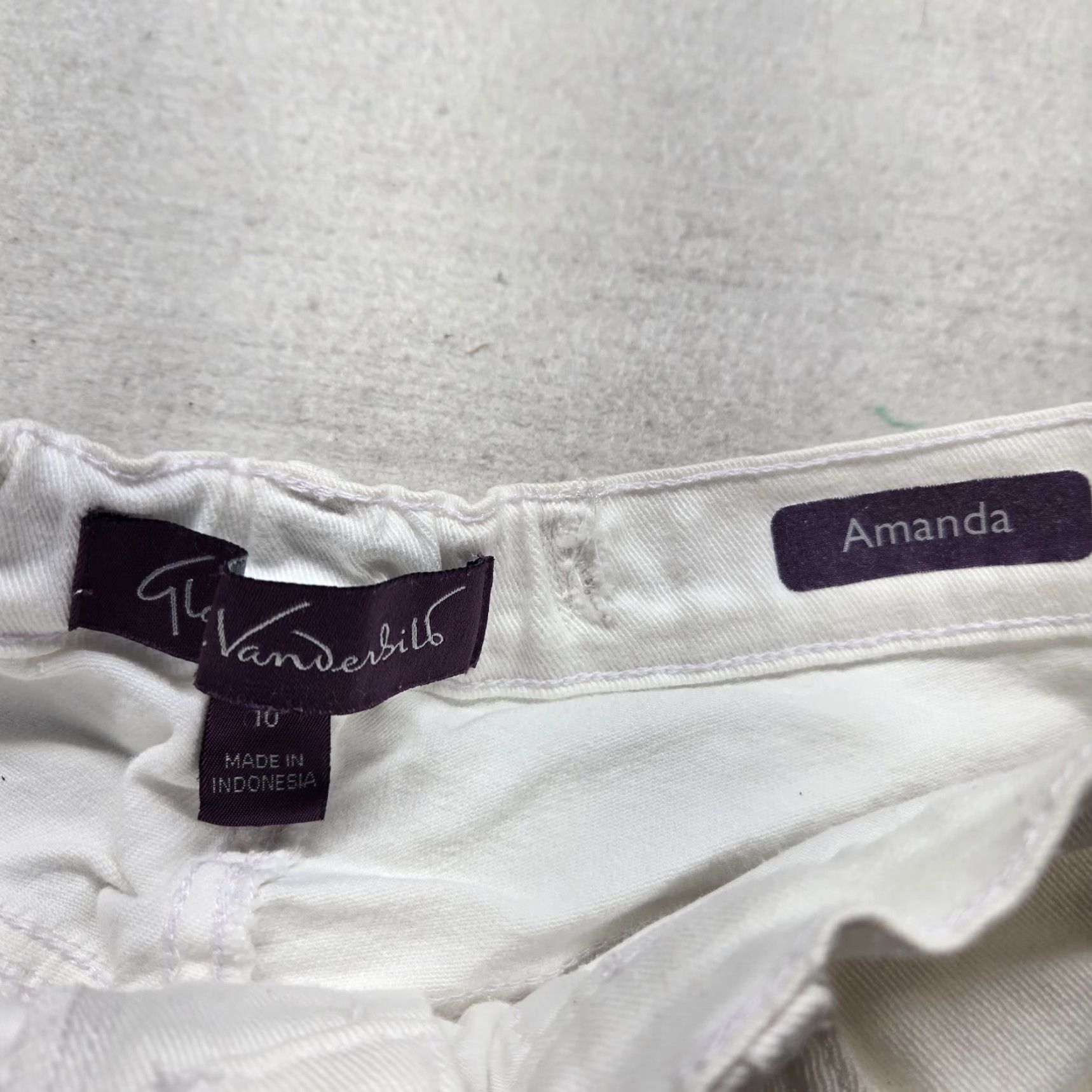Gloria Vanderbilt Gloria Vanderbilt Amanda Solid White Pants Jeans Women Size 10 Bootcut Adult Size 32" / US 10 / IT 46 - 3 Thumbnail