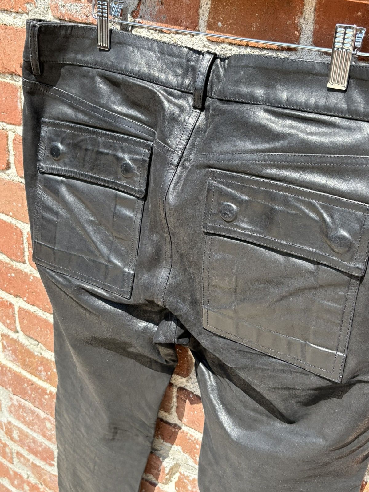 Rick Owens Rick Owen Leather Pants Size US 42 / EU 58 - 4 Thumbnail