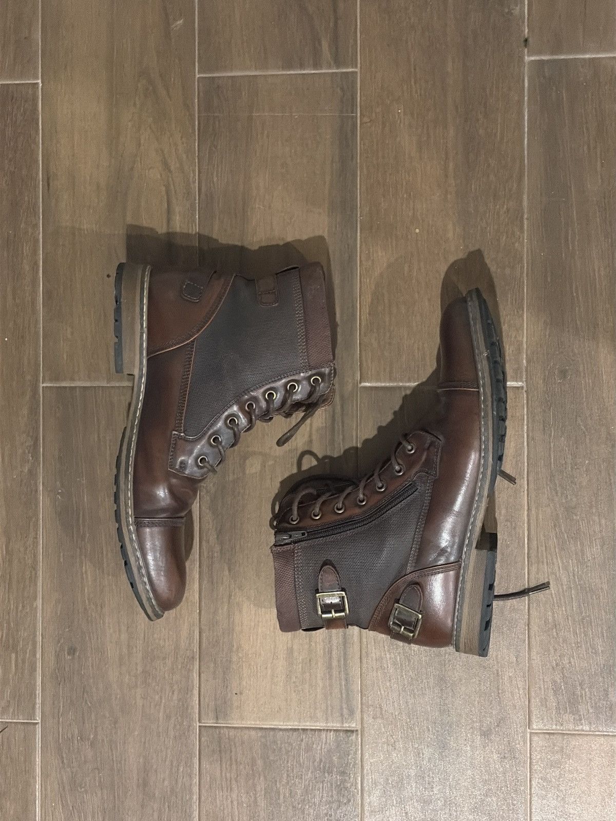 Vintage Vintage Brown Americana Combat Boots Size US 11 / EU 44 - 1 Thumbnail