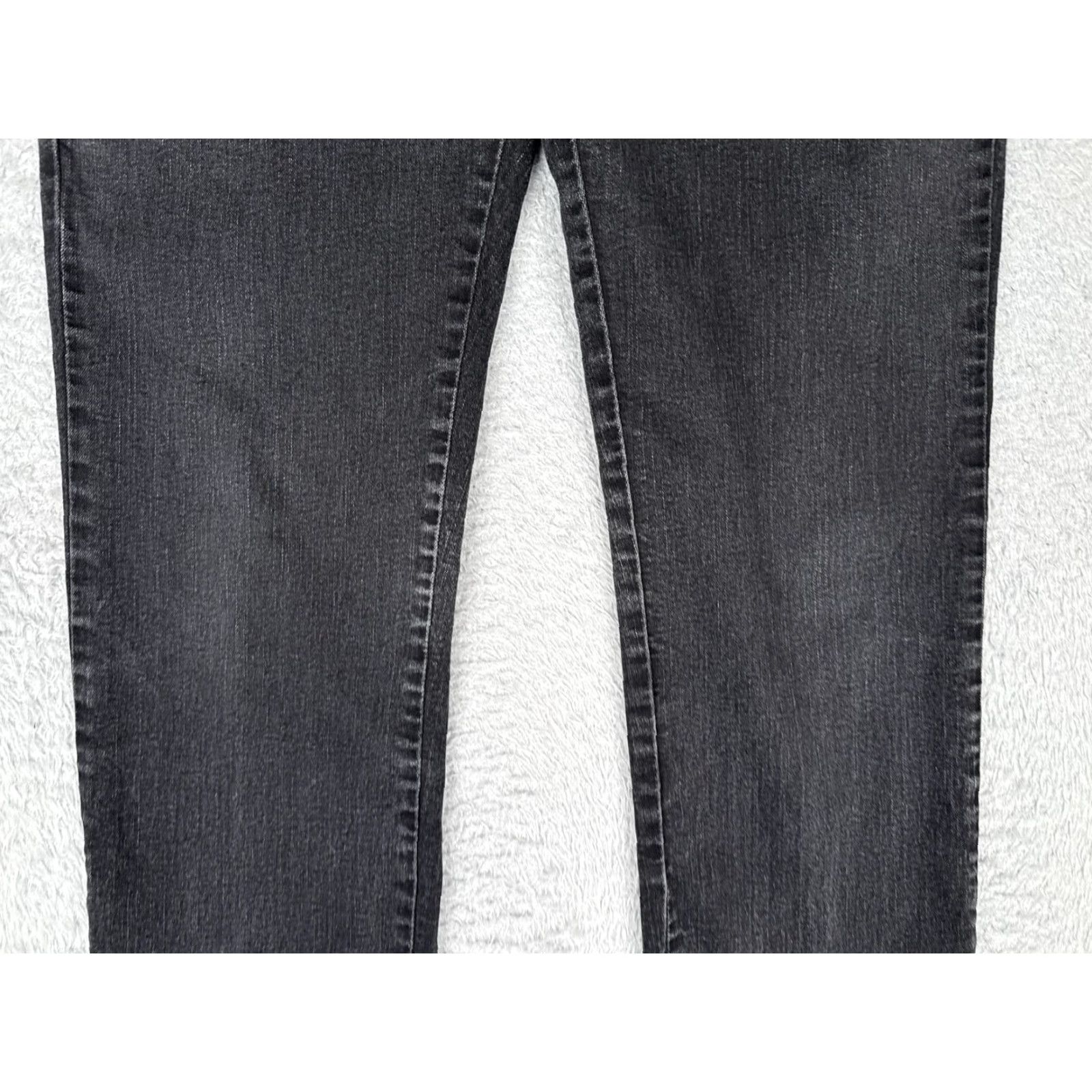 Lee Lee Jeans Womens Petite 6 Short Black Straight Leg Classic Fit Denim Mid Rise Size 28" / US 6 / IT 42 - 3 Thumbnail
