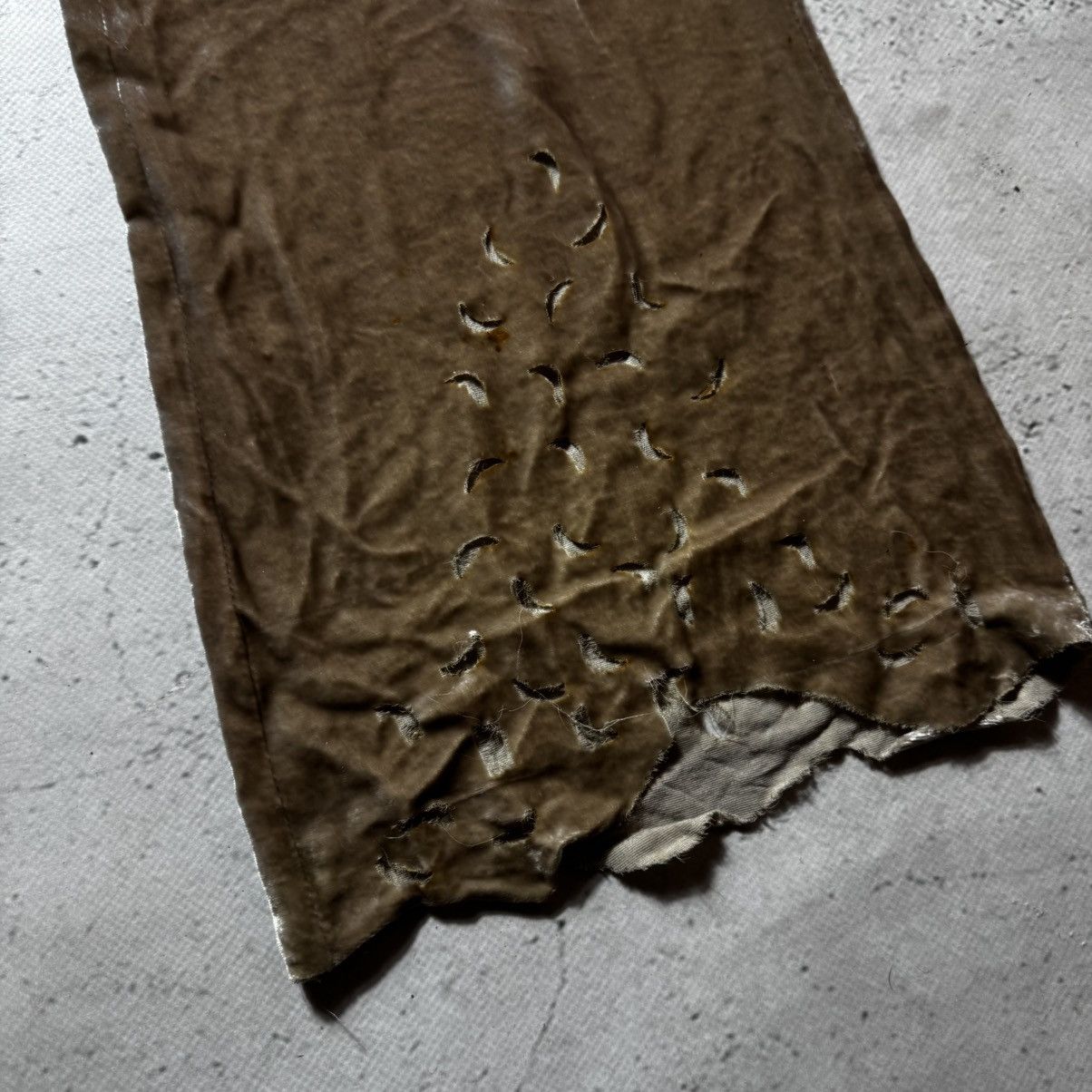 Roberto Cavalli vintage flared distressed class roberto cavalli velour pants Size 30" / US 8 / IT 44 - 6 Thumbnail