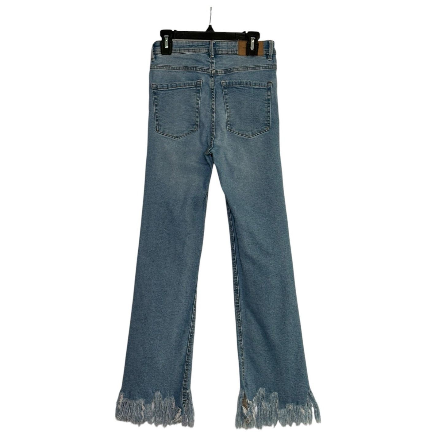 Zara Zara Blue Frayed Hem Jeans size 2 Size 26" / US 2 / IT 38 - 2 Thumbnail