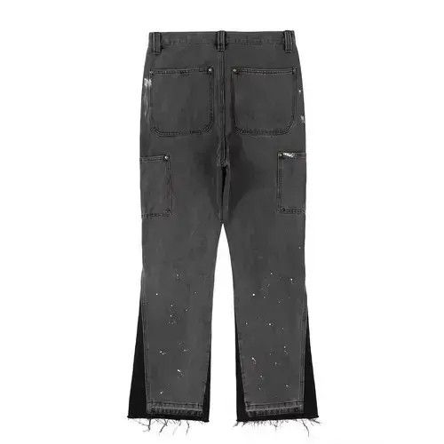 Handmade custom punk carpenter paint pants Size US 34 / EU 50 - 2 Thumbnail