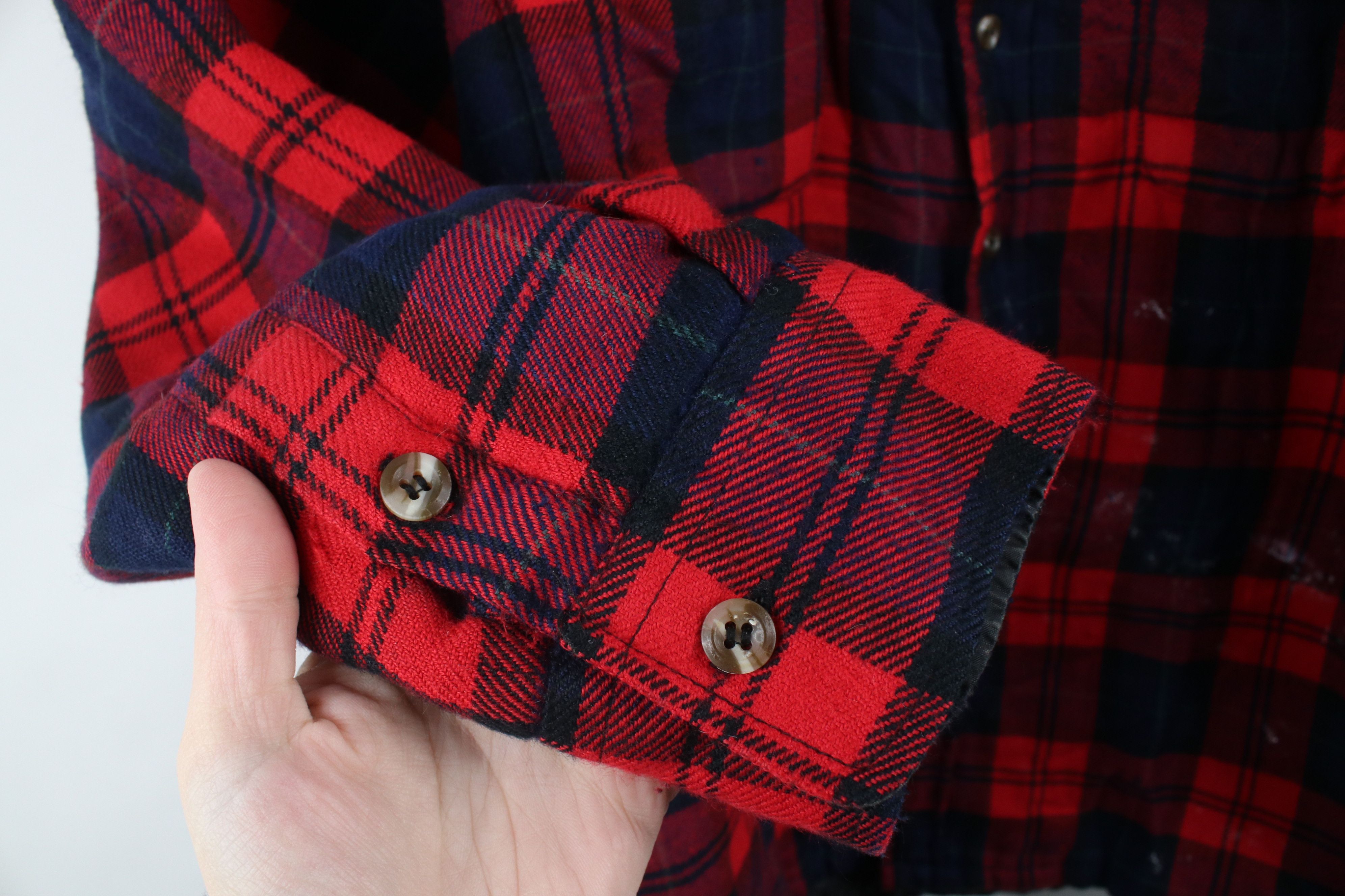 Vintage Vintage 90s Streetwear Quilted Flannel Button Shirt Jacket Size US L / EU 52-54 / 3 - 9 Thumbnail