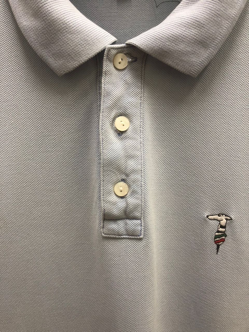 Trussardi Vintage Trussardi Embroidered Logo Polo Tee Size US L / EU 52-54 / 3 - 6 Thumbnail