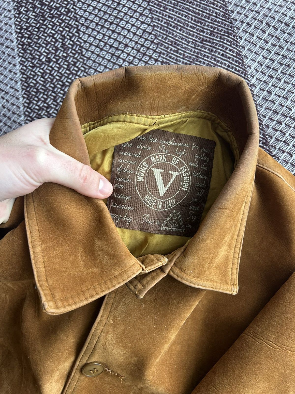 Genuine Leather Vintage Leather Bomber Jacket 90s Faded Japanese Vibe Size L Size US L / EU 52-54 / 3 - 9 Thumbnail