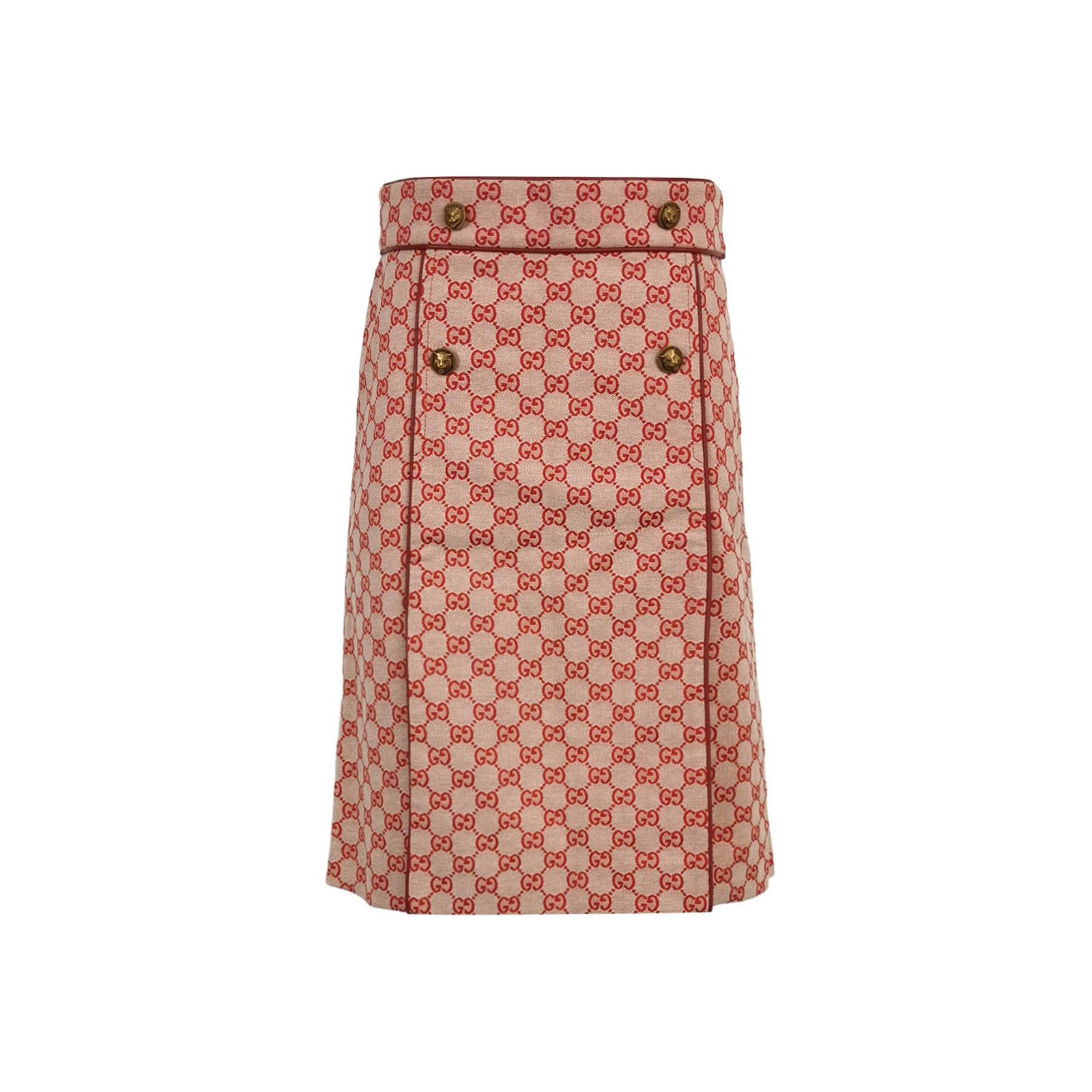 Gucci Gucci GG Monogram Mini Skirt Size 40 Size 27" / US 4 / IT 40 - 1 Thumbnail