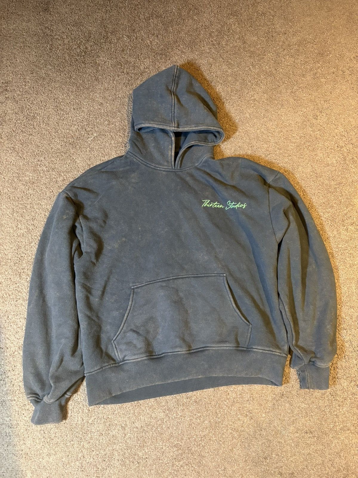 トップス Thirteen Studios Reversible Hoodie Thirteen Studios Logo Hoodie Faded Green – Restock AR