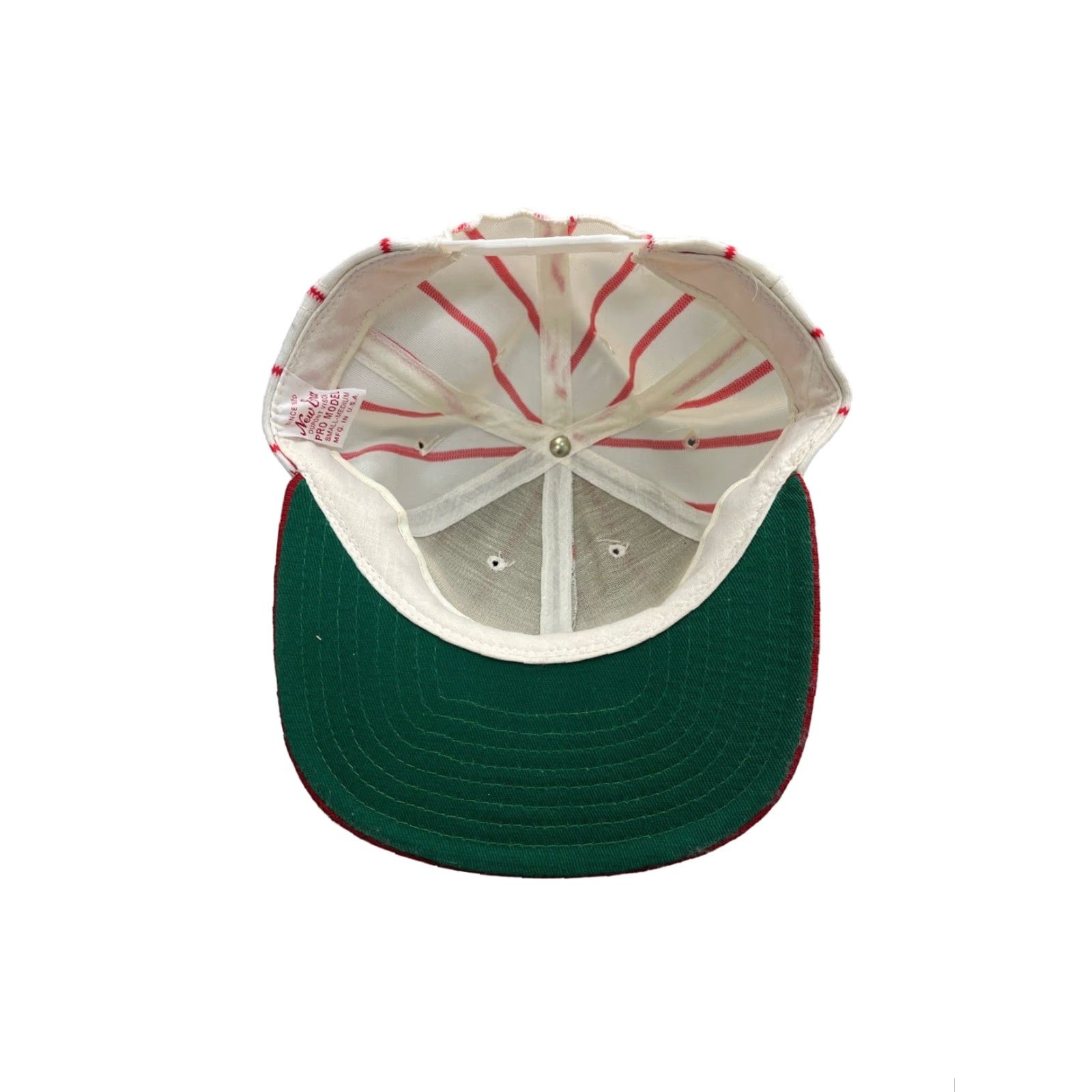 New Era VINTAGE New Era Snapback Hat Adult Adjustable Red USA 80s Deadstock NWOT Men Size ONE SIZE - 4 Thumbnail