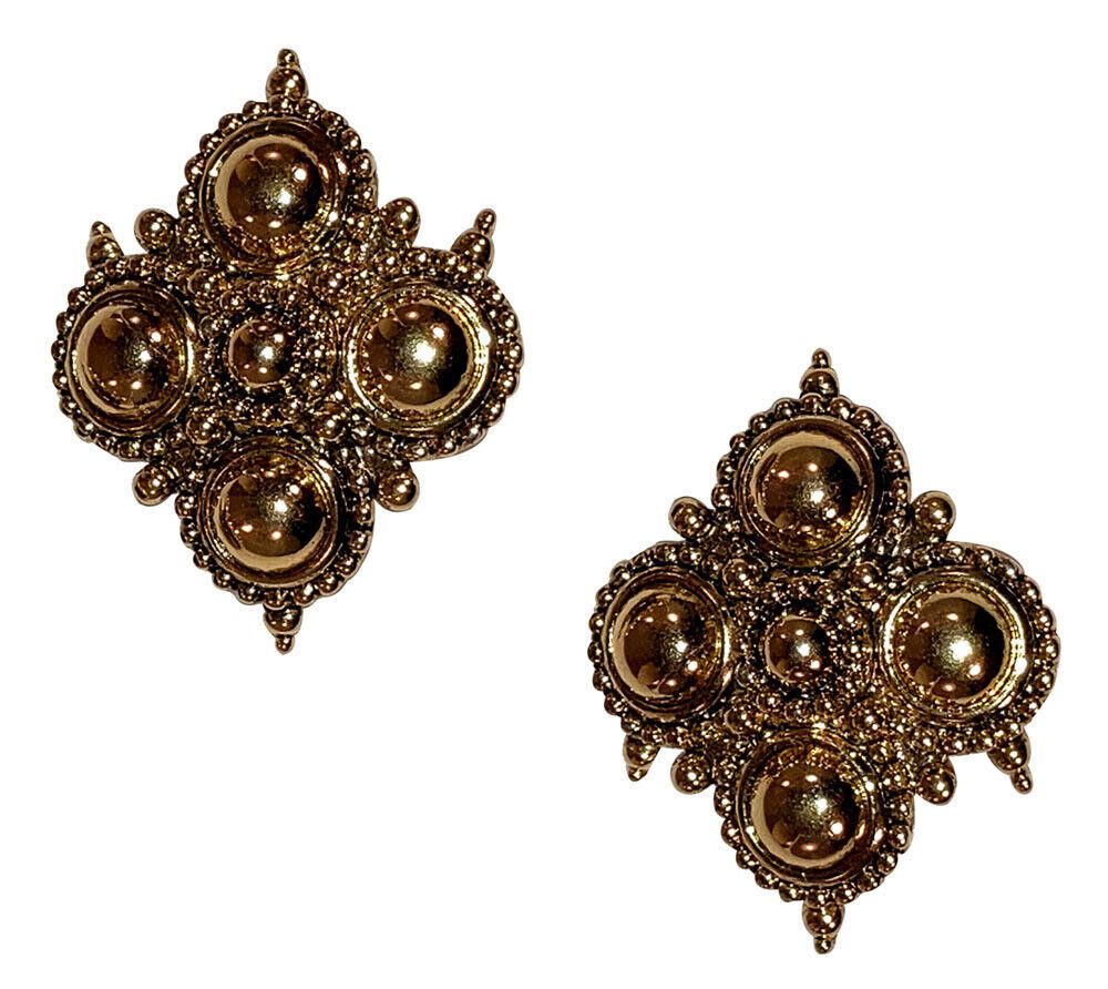 Designer Barrera for Avon 18 kt gold plated Tribal Earrings Size ONE SIZE - 1 Thumbnail