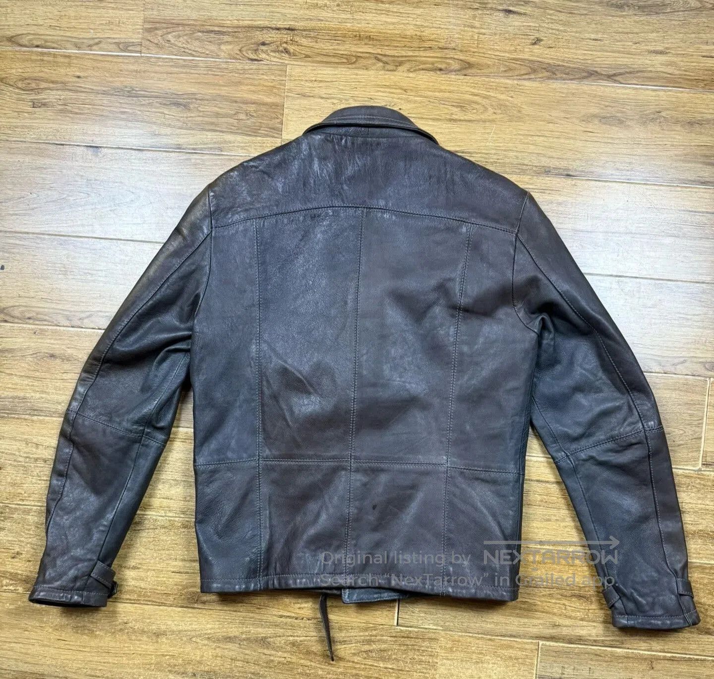 Replay Replay Men's Leather Biker Jacket. Size US M / EU 48-50 / 2 - 2 Thumbnail
