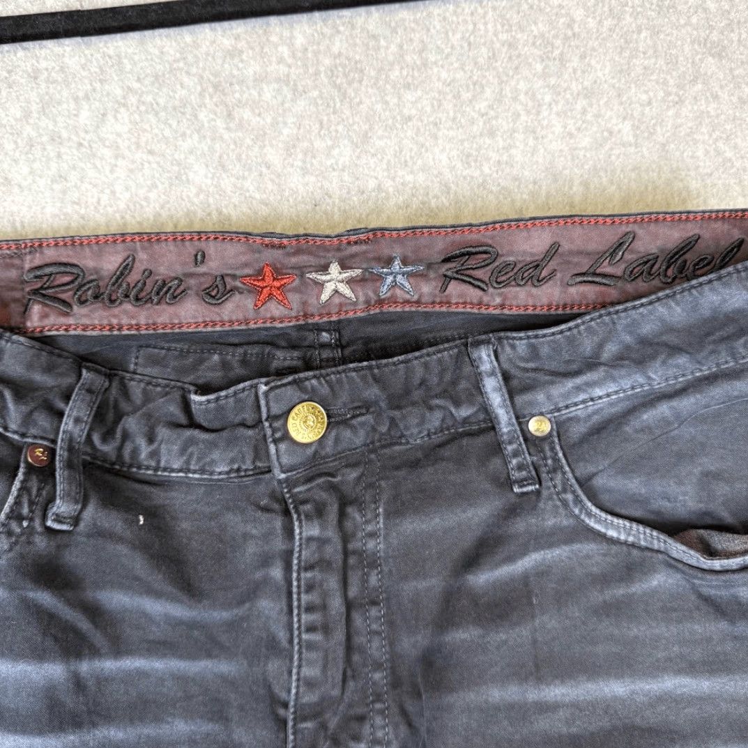 Vintage Robin's Jeans Distressed Skinny Ankle Jeans Black 33 Men's Size 33 Red Label Distressed Black Mens 33 Jeans Skinny-Ankle Size US 33 - 2 Thumbnail