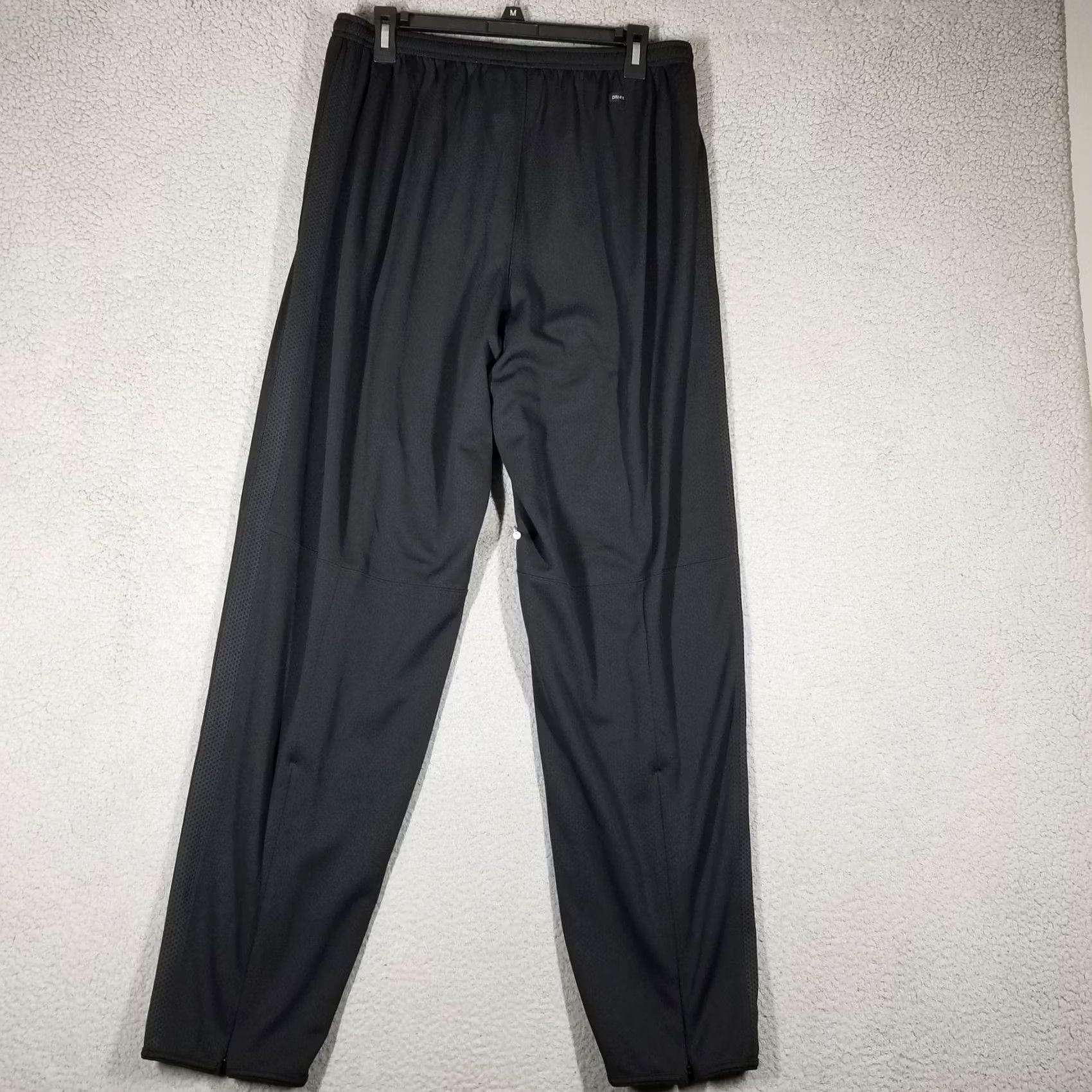 Nike VINTAGE Nike Dri-FIT Pants Mens Large Black White Track Athletic Warm Up New Size US 33 - 2 Thumbnail