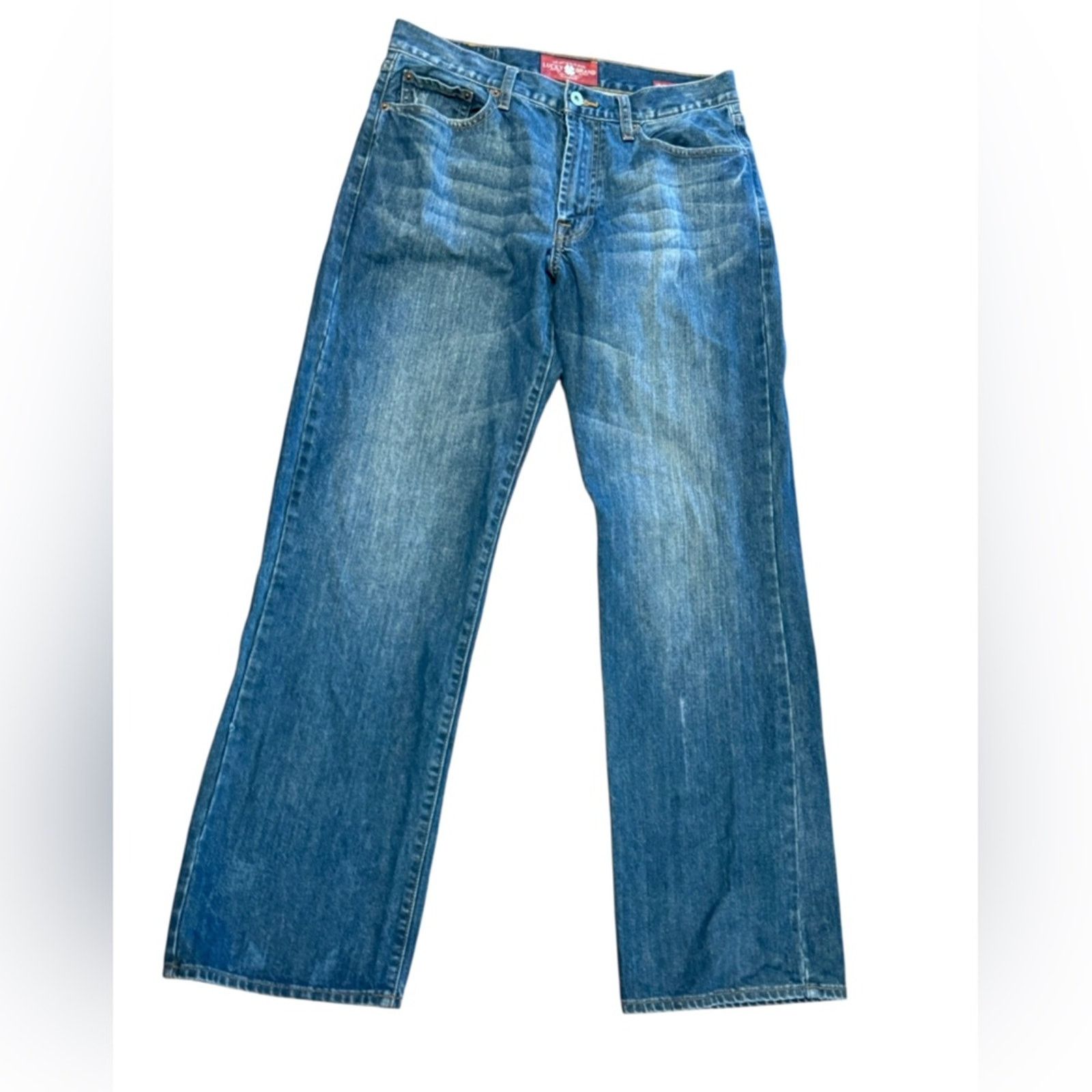 Lucky Brand Lucky Brand 181 Relaxed Straight Jeans Mens Size 32 x 32 Size US 32 / EU 48 - 1 Thumbnail