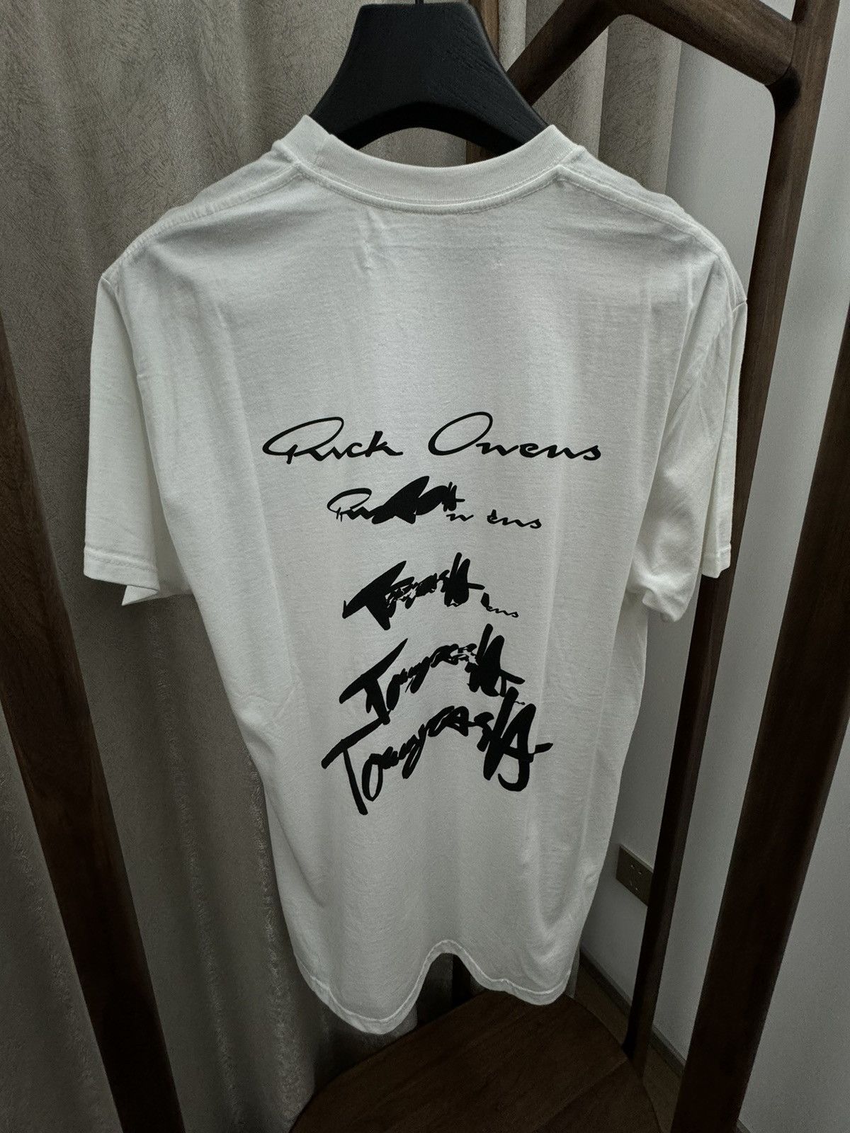 Rick Owens Rick Owens x Tommy Cash White Logo T-shirt Tee Size US L / EU 52-54 / 3 - 2 Thumbnail