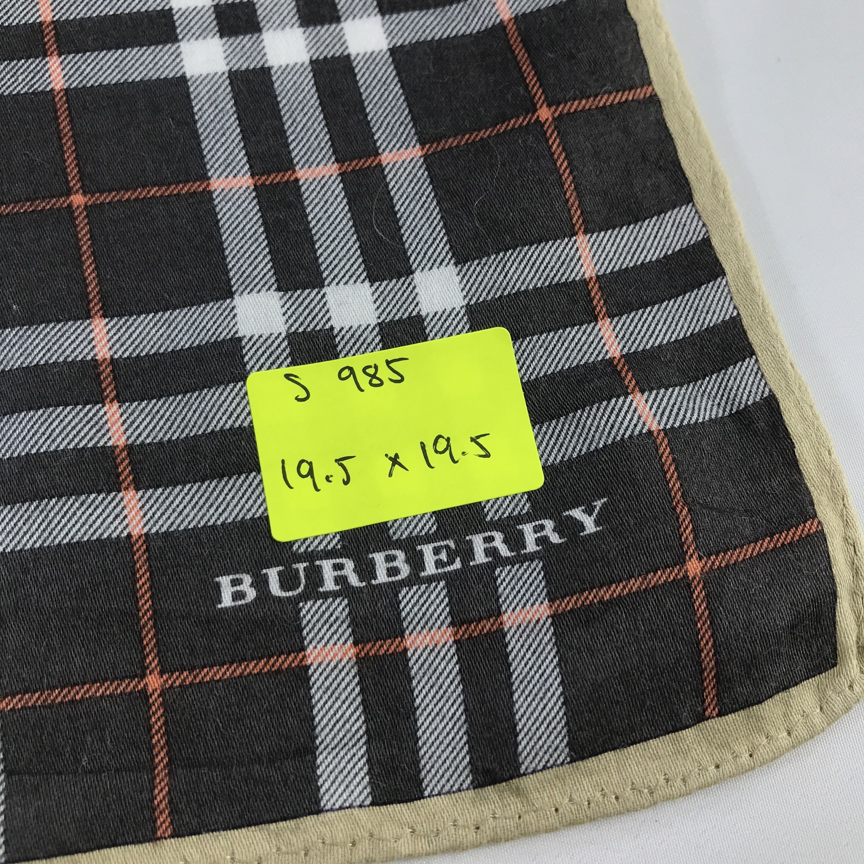 Burberry × Vintage Burberry Bandana / Handkerchief / Neckerchief - S985 Size ONE SIZE - 5 Thumbnail