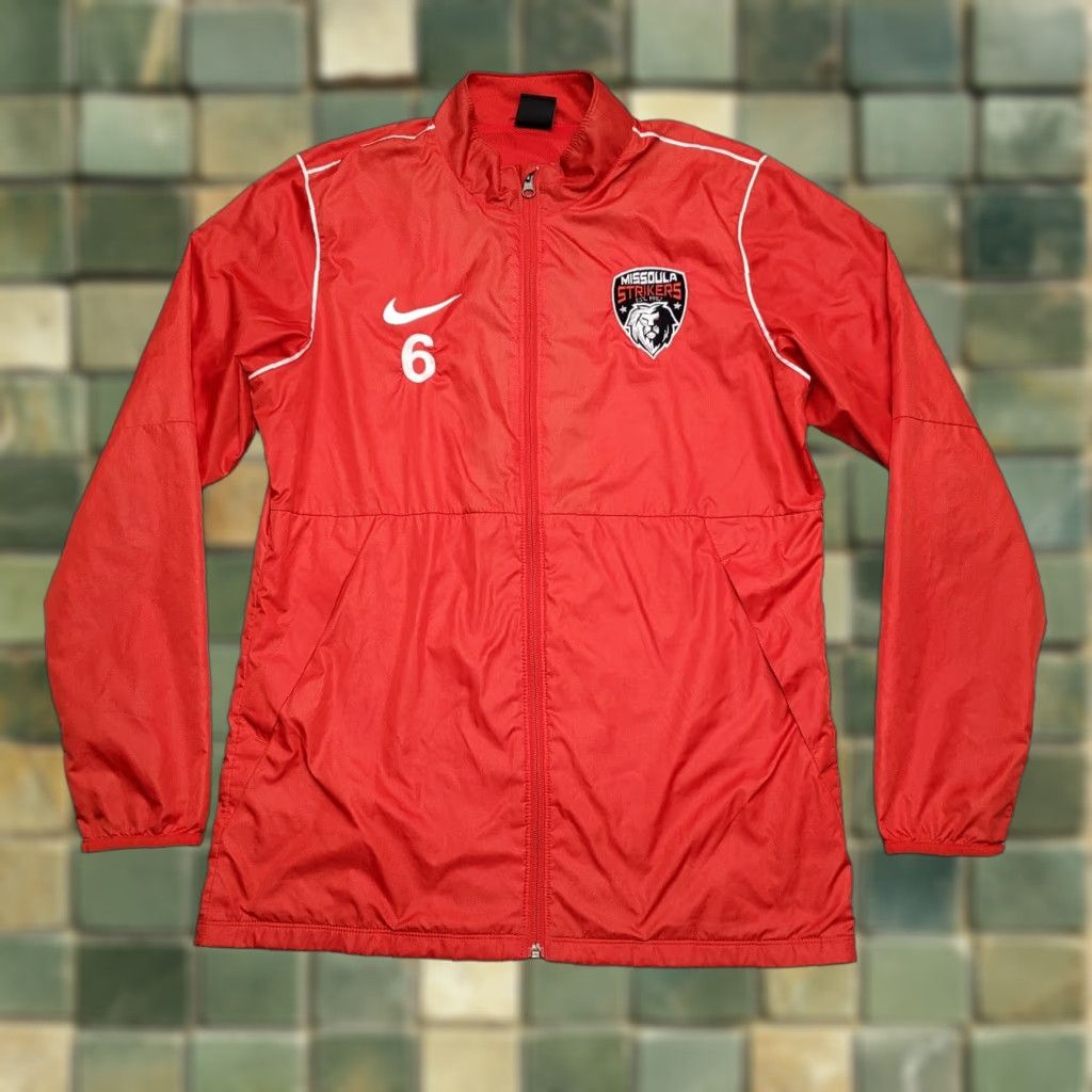 Nike VINTAGE Nike Jacket Mens M Red Missoula Strikers Full Zip Wind Breaker Soccer Track Size US M / EU 48-50 / 2 - 1 Thumbnail