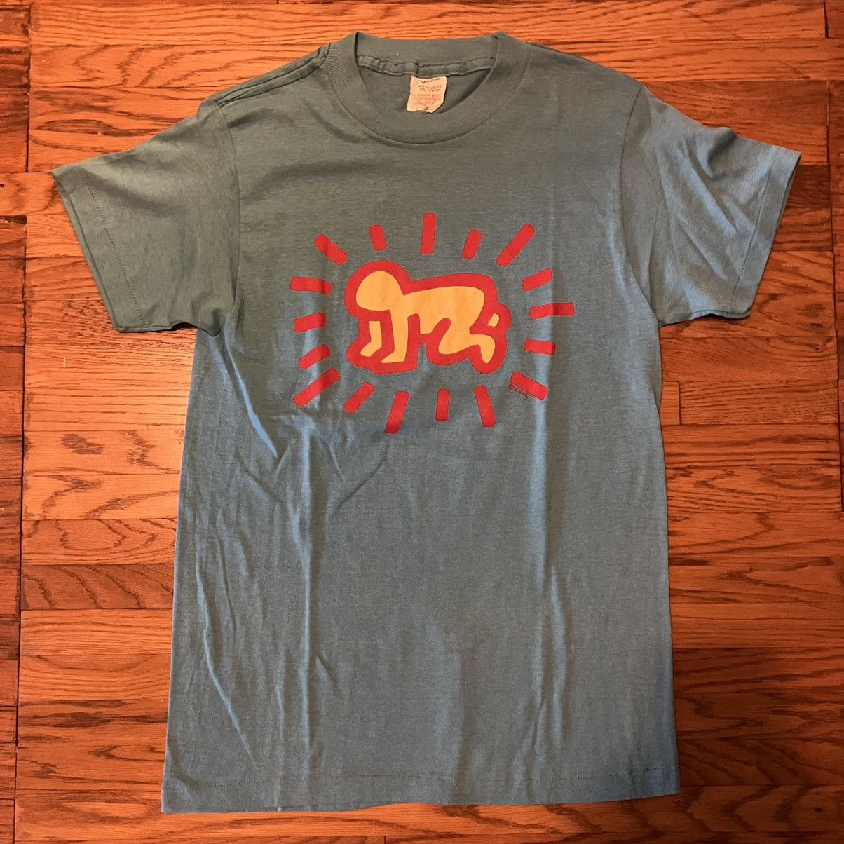 Vintage 1980s Keith Haring T-Shirt Size US M / EU 48-50 / 2 - 1 Thumbnail