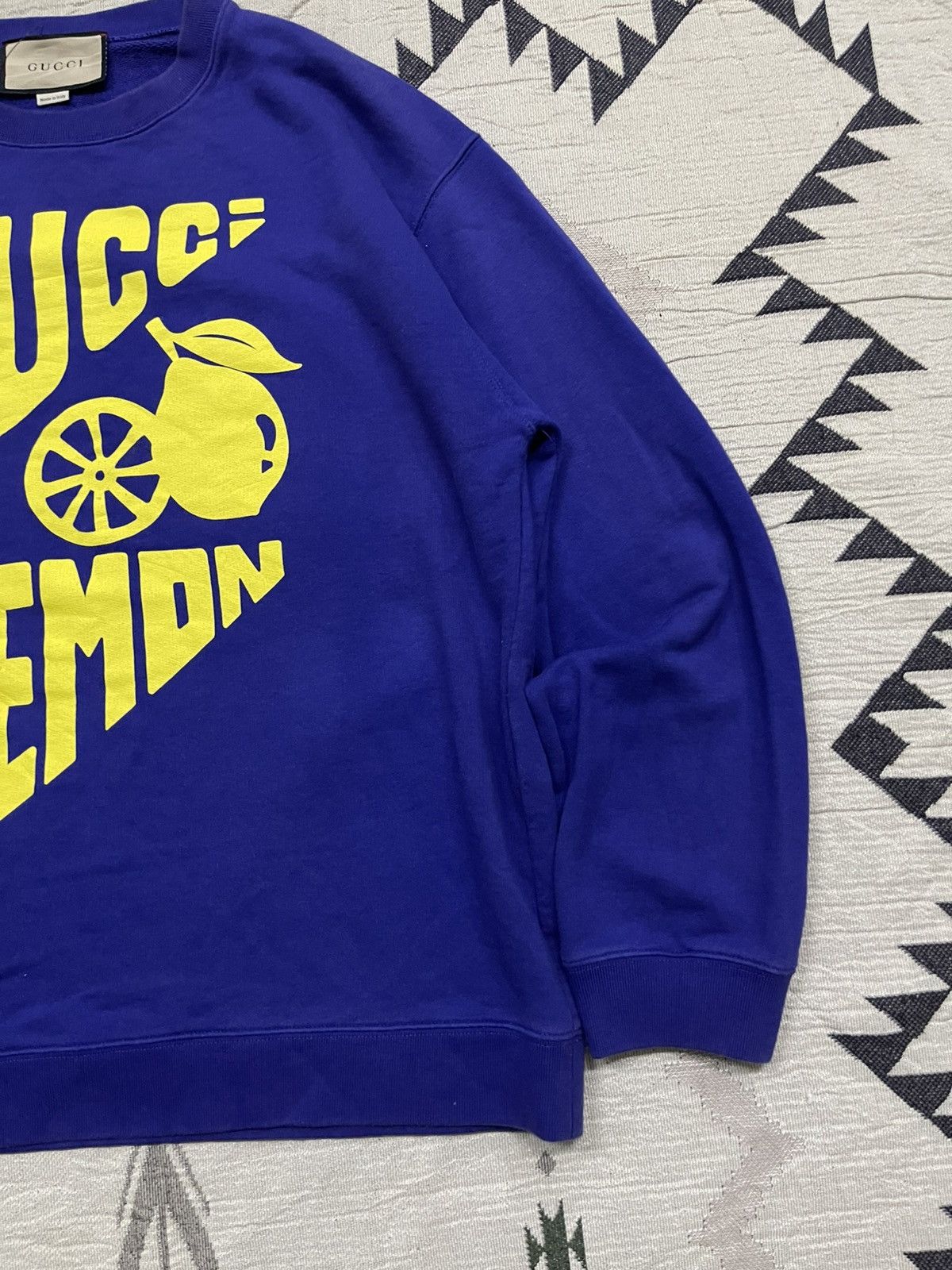 Gucci FW 21 GUCCI LEMON PRINT SUN FADED CREWNECK Size US M / EU 48-50 / 2 - 5 Thumbnail