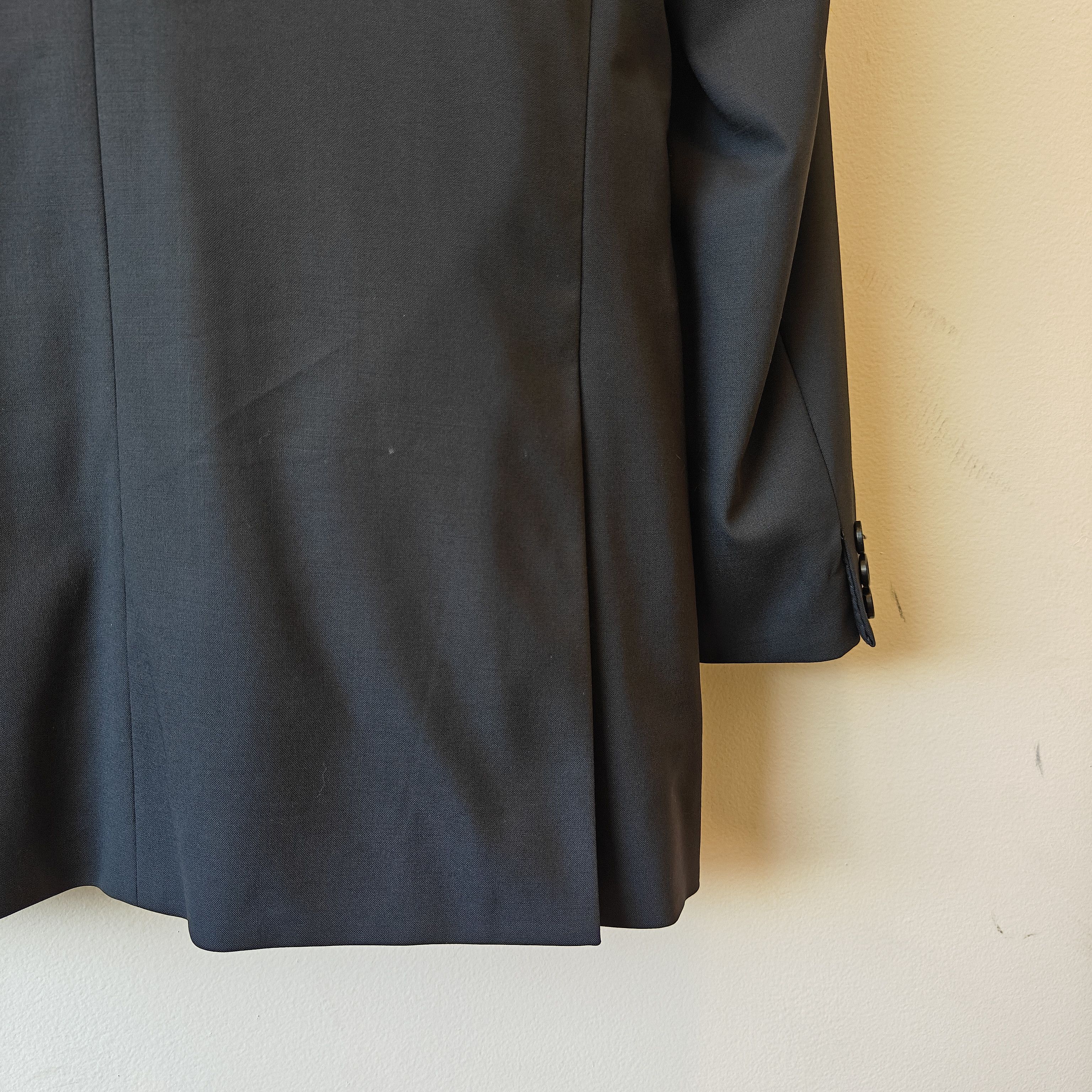 Banana Republic 2000s wool navy suit full set $800 Size 38R - 13 Thumbnail