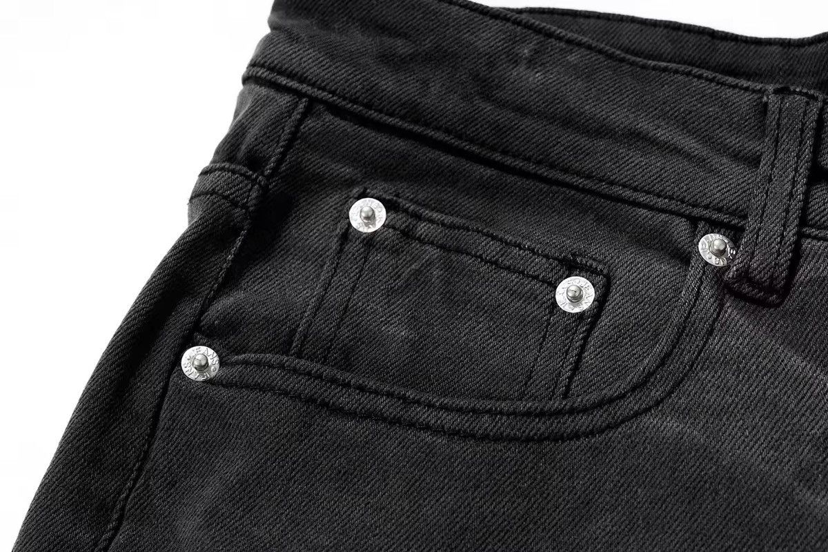 Designer Design Washed Bootcut Flared Hombre Baggy Jeans Pants Size US 30 / EU 46 - 5 Thumbnail