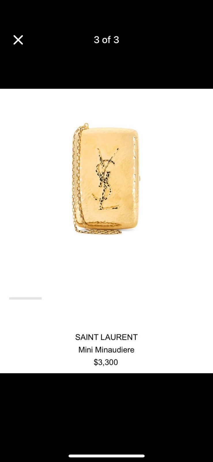 Yves Saint Laurent Saint Laurent : Mini Minaudiere YSL SS25 Size ONE SIZE - 3 Thumbnail