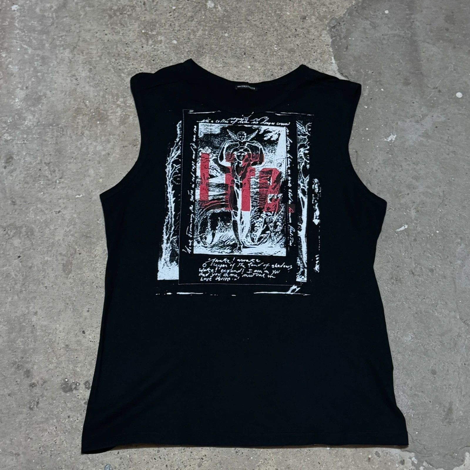 Ann Demeulemeester S/S 2003 Ann Demeulemeester Life“ Patti smiths poem tank top Size US M / EU 48-50 / 2 - 1 Thumbnail