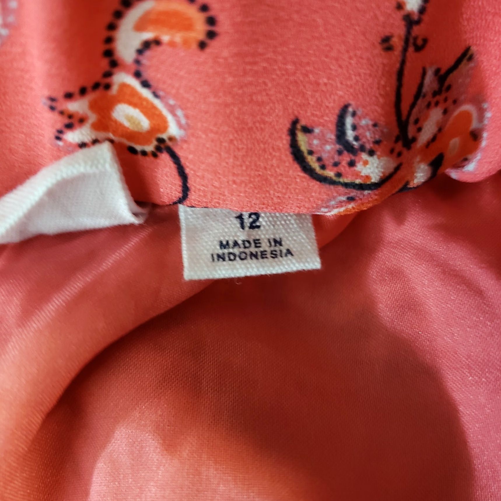 Gap Gap Womens Skirt Sz 12 Pink Black Floral Pull On Size 34" / US 12 / IT 48 - 4 Thumbnail