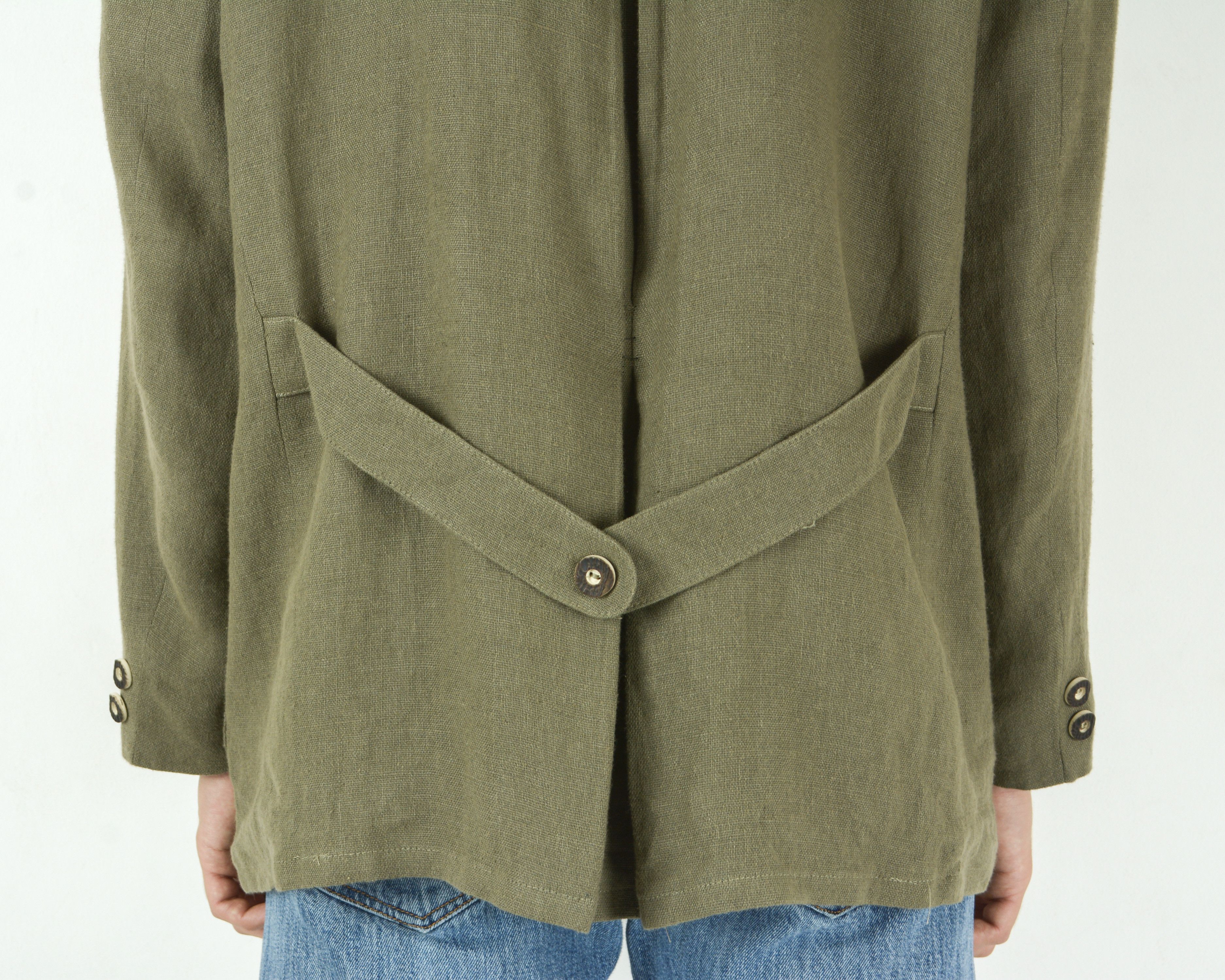 Vintage Landhaus Linen Trachten Mens UK 48S US Blazer Suit Jacket Size 48S - 4 Thumbnail
