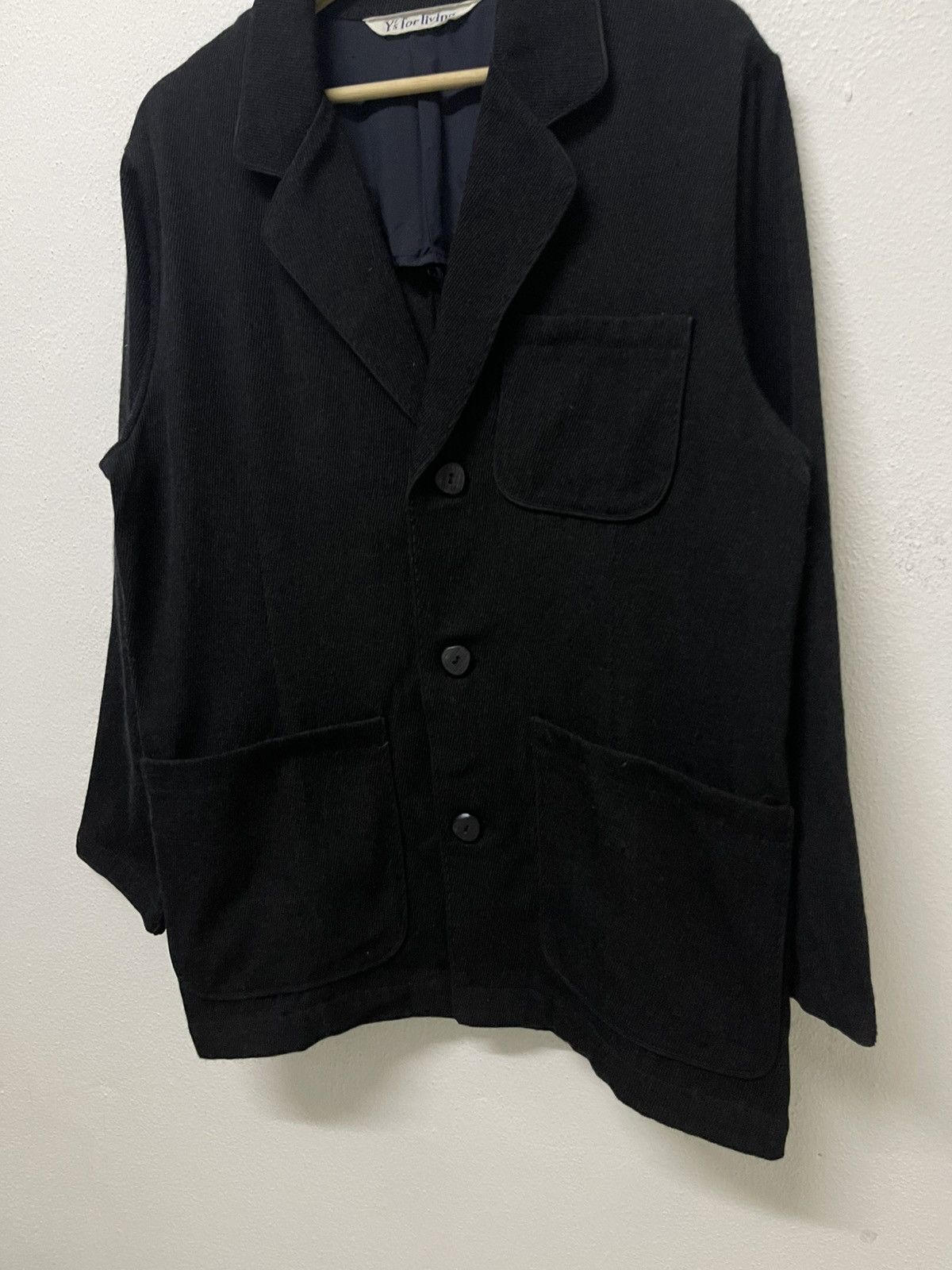 Yohji Yamamoto 1990 YOHJI YAMAMOTO Y’S FOR LIVING DOUBLE BREAST WOOL JACKET Size US M / EU 48-50 / 2 - 7 Thumbnail