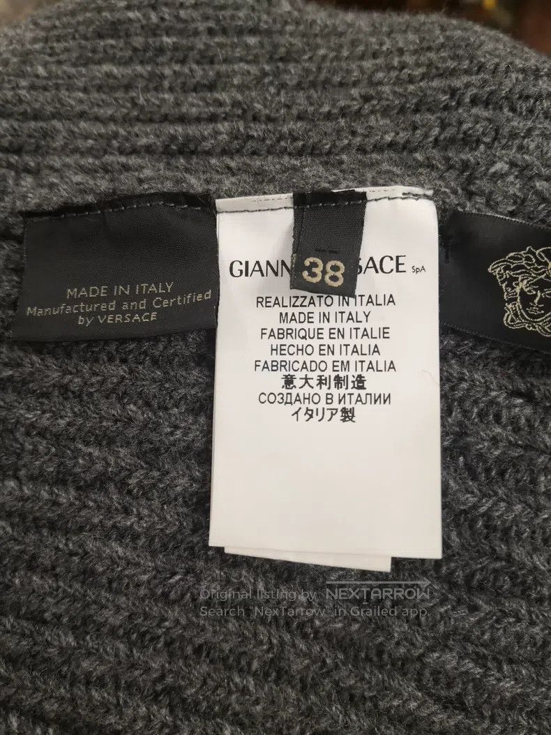 Versace Versace Wool knitted raccoon fur shawl cape Size S / US 4 / IT 40 - 6 Thumbnail