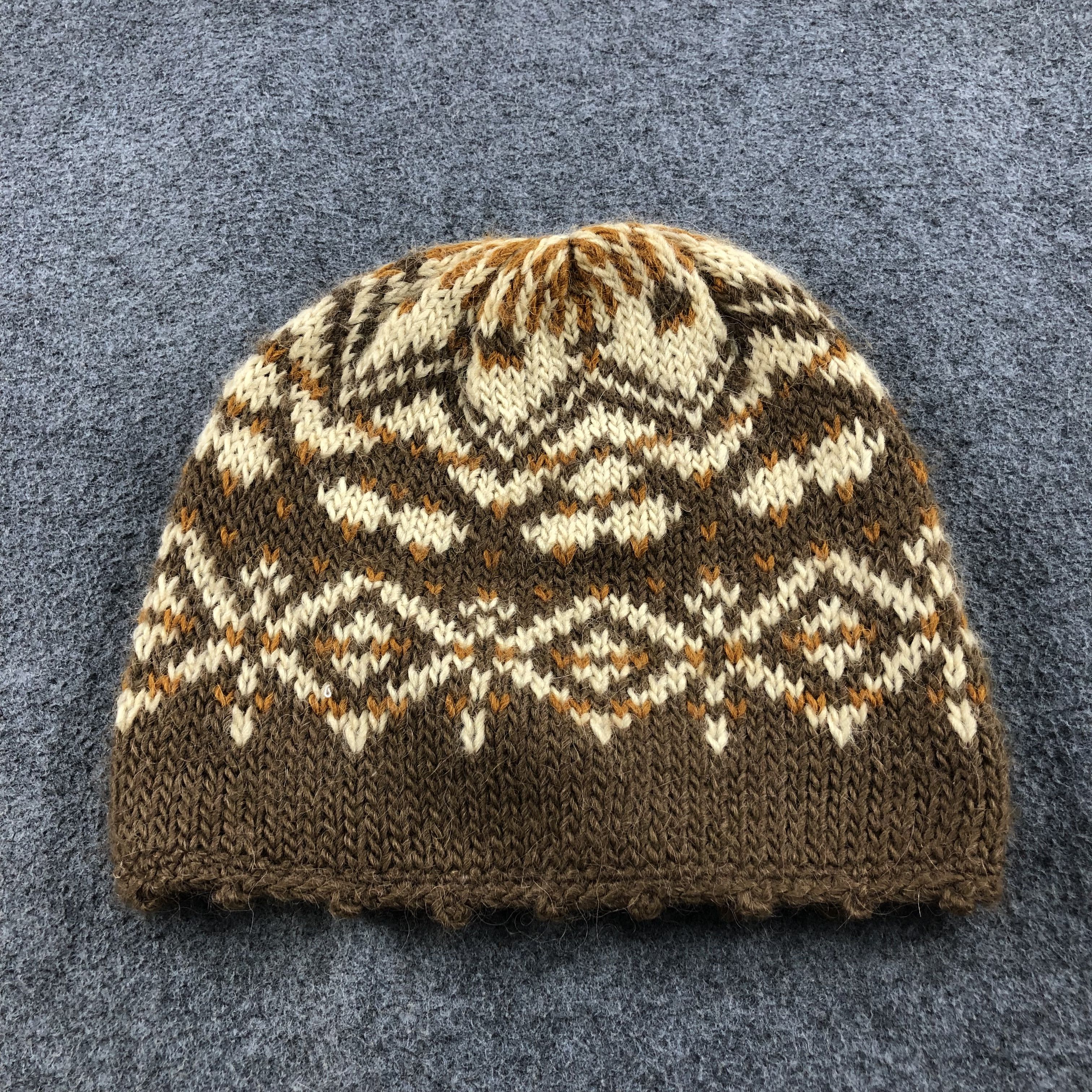 Japanese Brand Unknown Enracine Fair Isle Beanie Snowcap Snow Hat B382 Size ONE SIZE - 3 Thumbnail