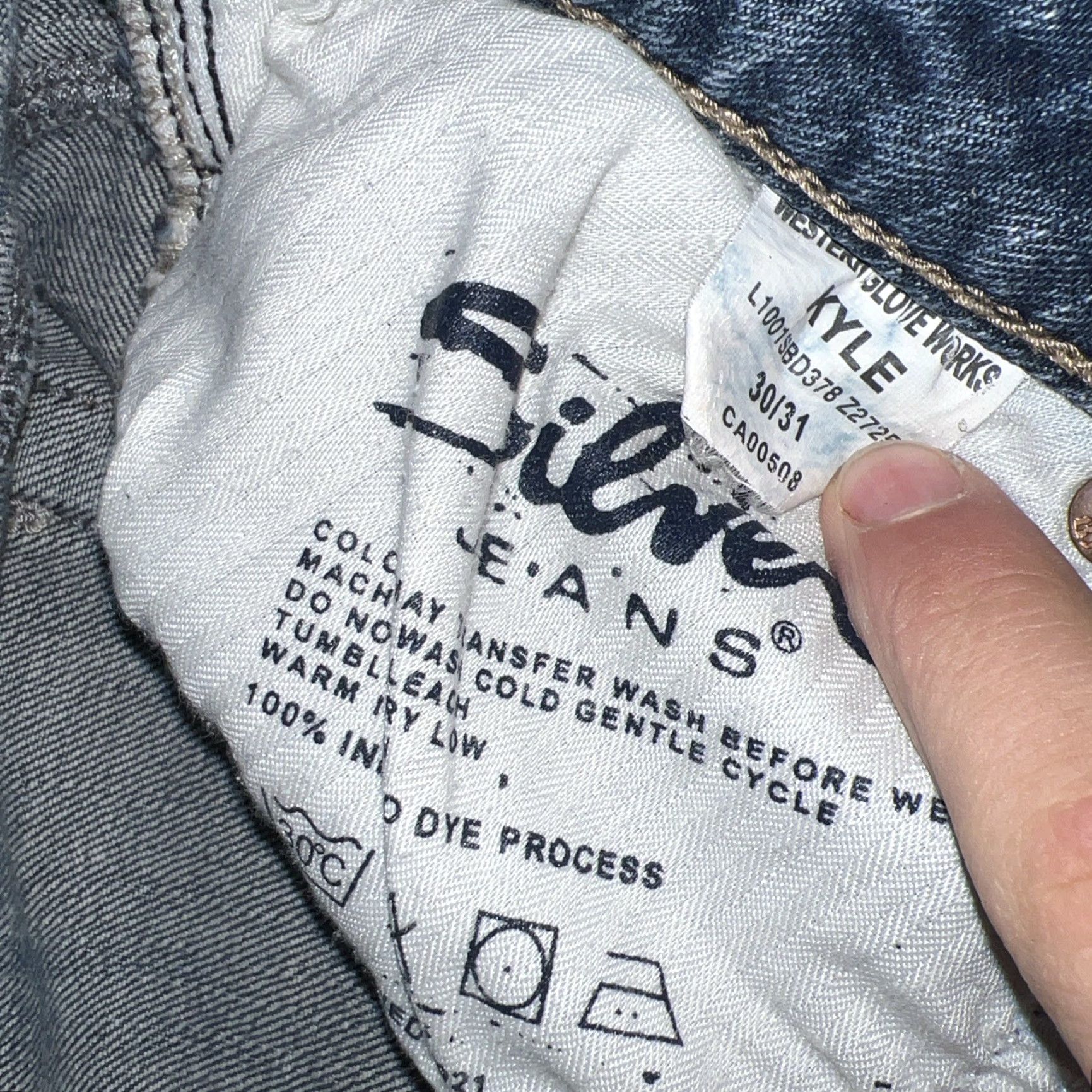 Silver Jeans Co. VINTAGE Silver Jeans Kyle Straight Jeans Womens 30x31 Blue Womens Jeans Kyle Straight 30x31 Size 30" / US 8 / IT 44 - 5 Thumbnail