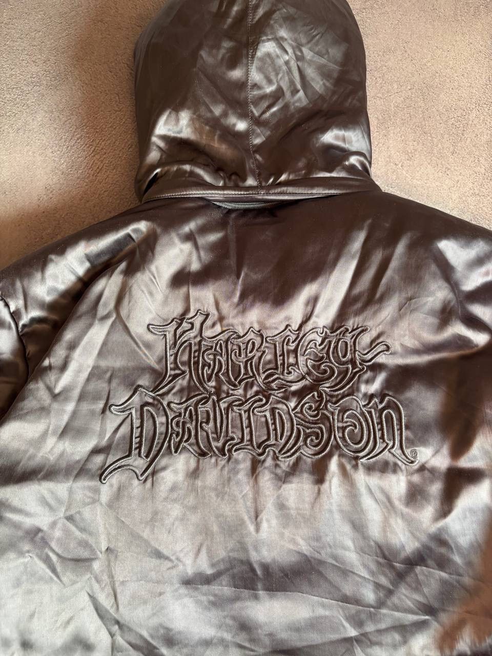 Harley Davidson × Vintage Harley Davidson Vintage Distressed Moto Bike Down Jacket Size L / US 10 / IT 46 - 8 Thumbnail