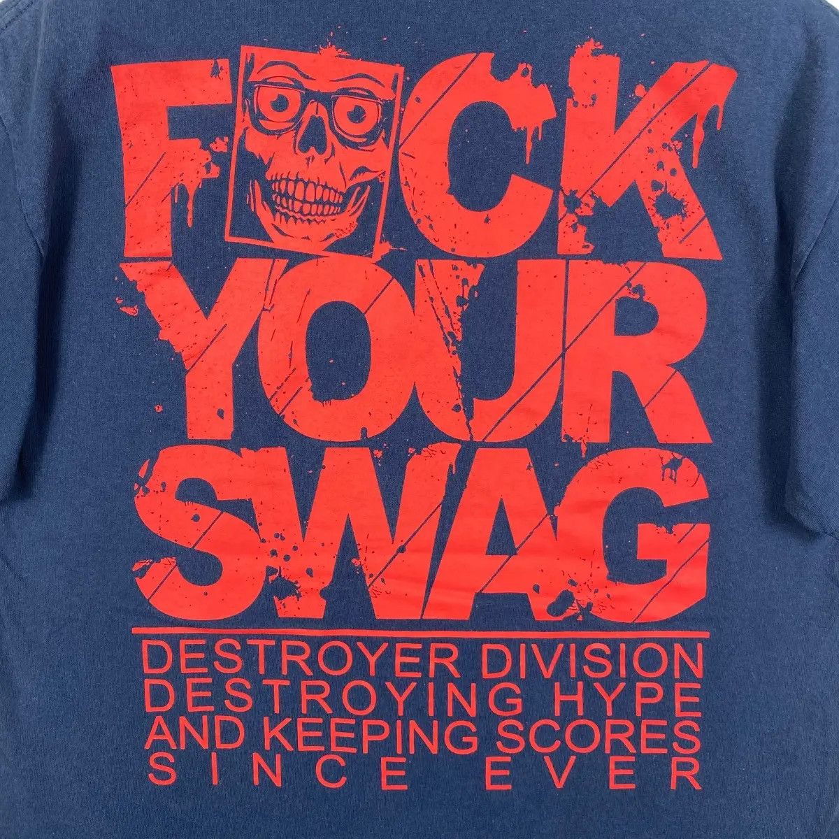 Other Vintage 00's JUNKCULT F*ck Your Swag Graphic Faded Tee Shirt Size US M / EU 48-50 / 2 - 5 Thumbnail