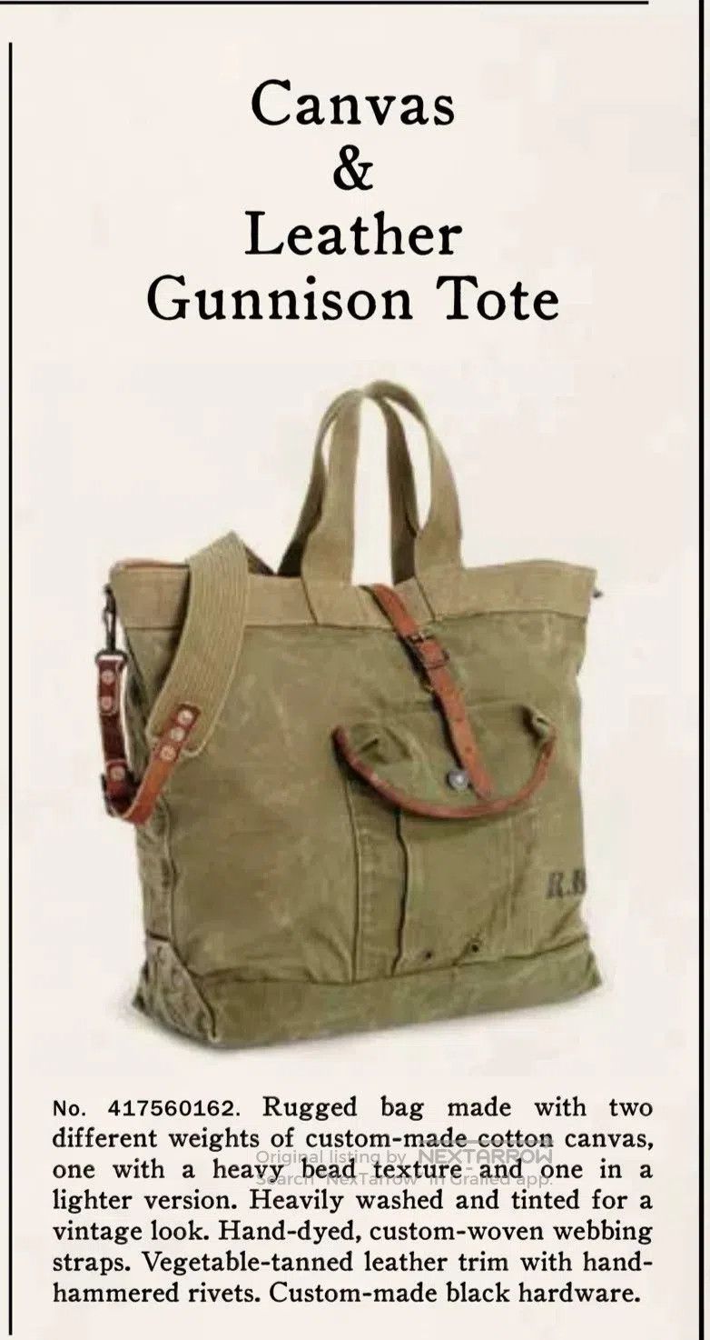 RRL Ralph Lauren Ralph Lauren RRL Military Tote Bag. Size ONE SIZE - 3 Thumbnail